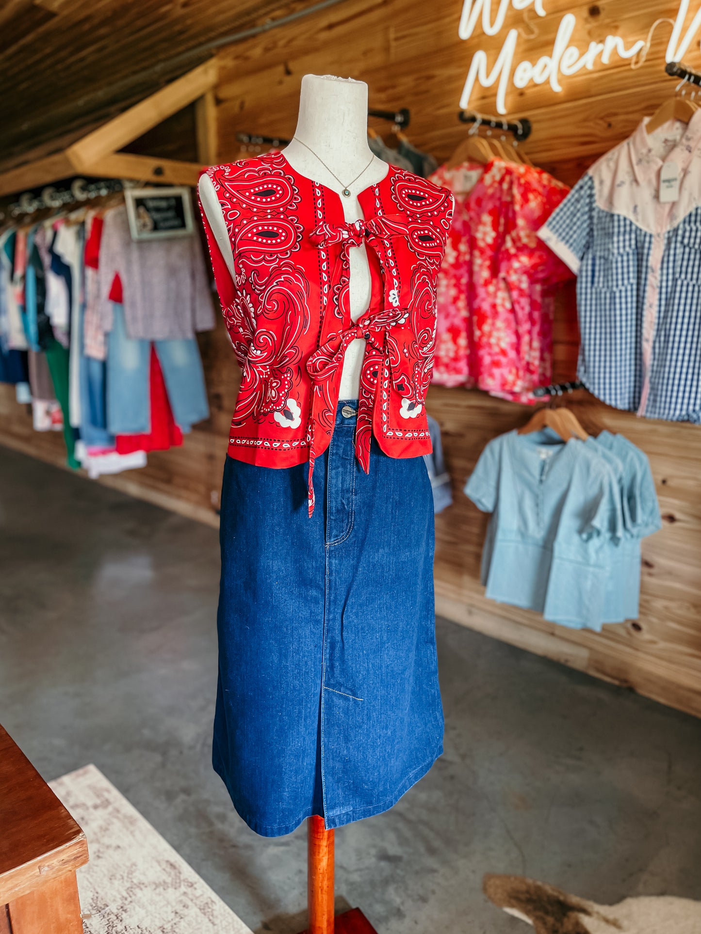 Vintage Wrangler Denim Skirt HP