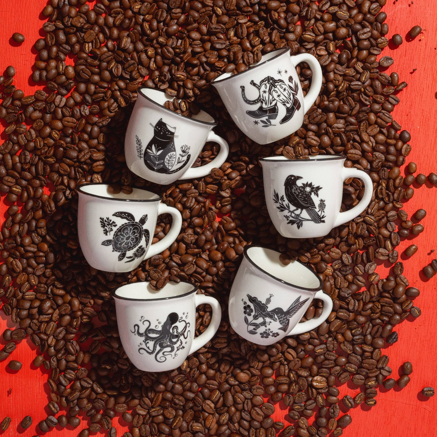 Western Boho B&W Espresso Mug