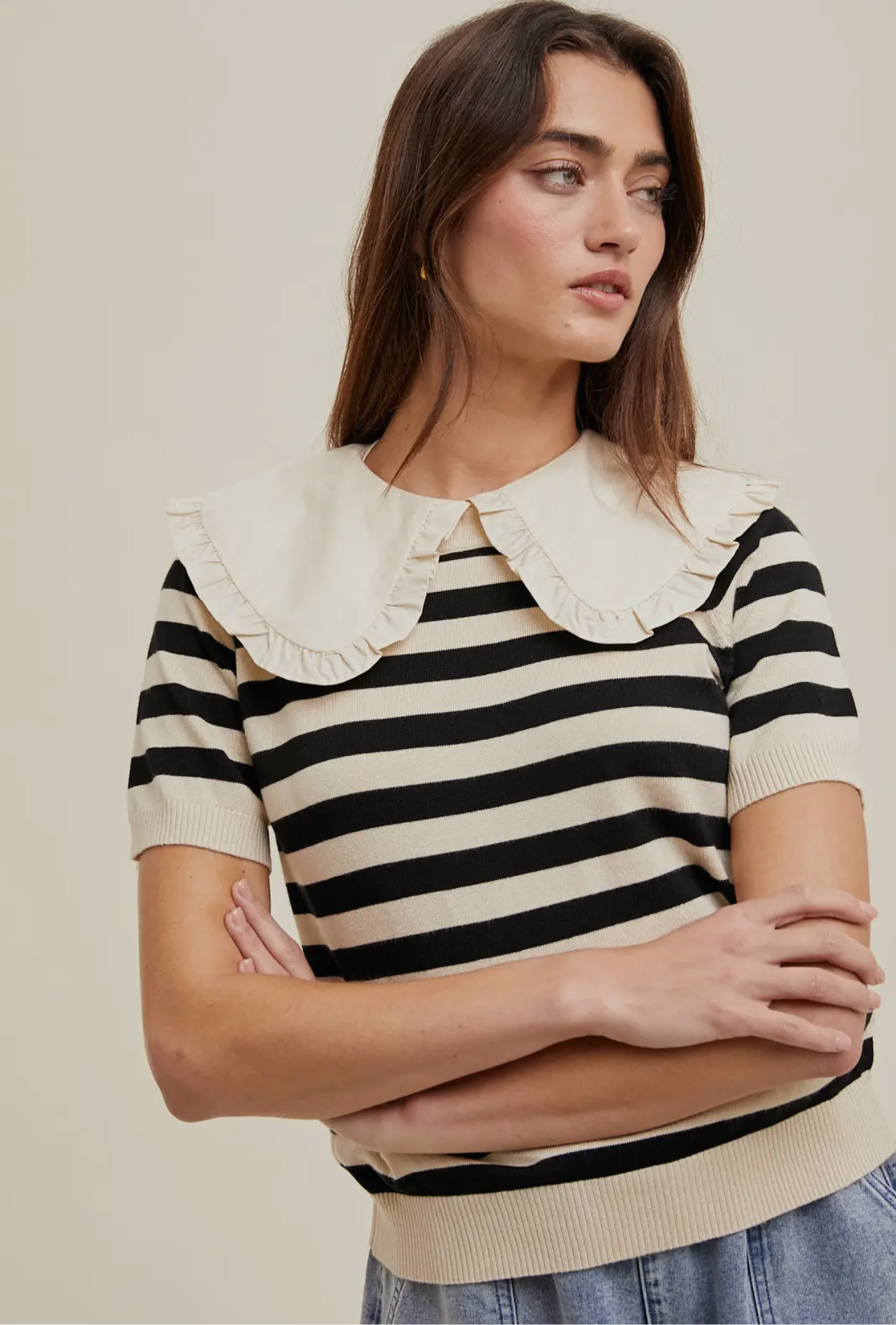 Peter Pan Collar Top HP
