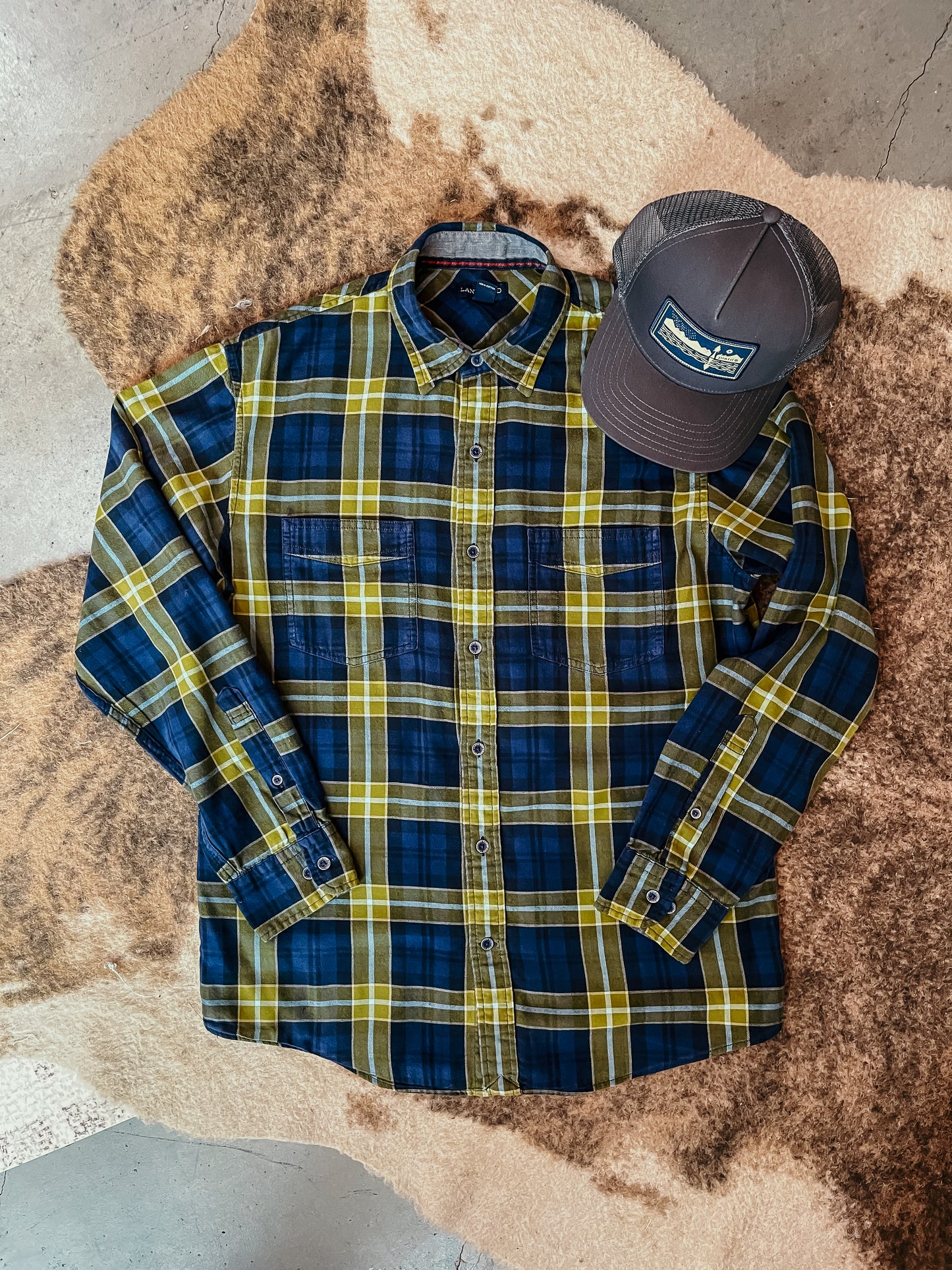 Navy Blue LE Flannel HP
