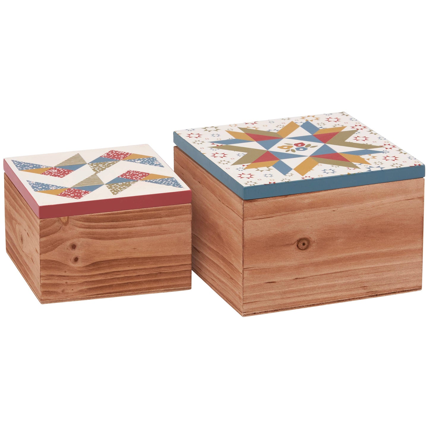 Star Quilt Large Hinged Box LU