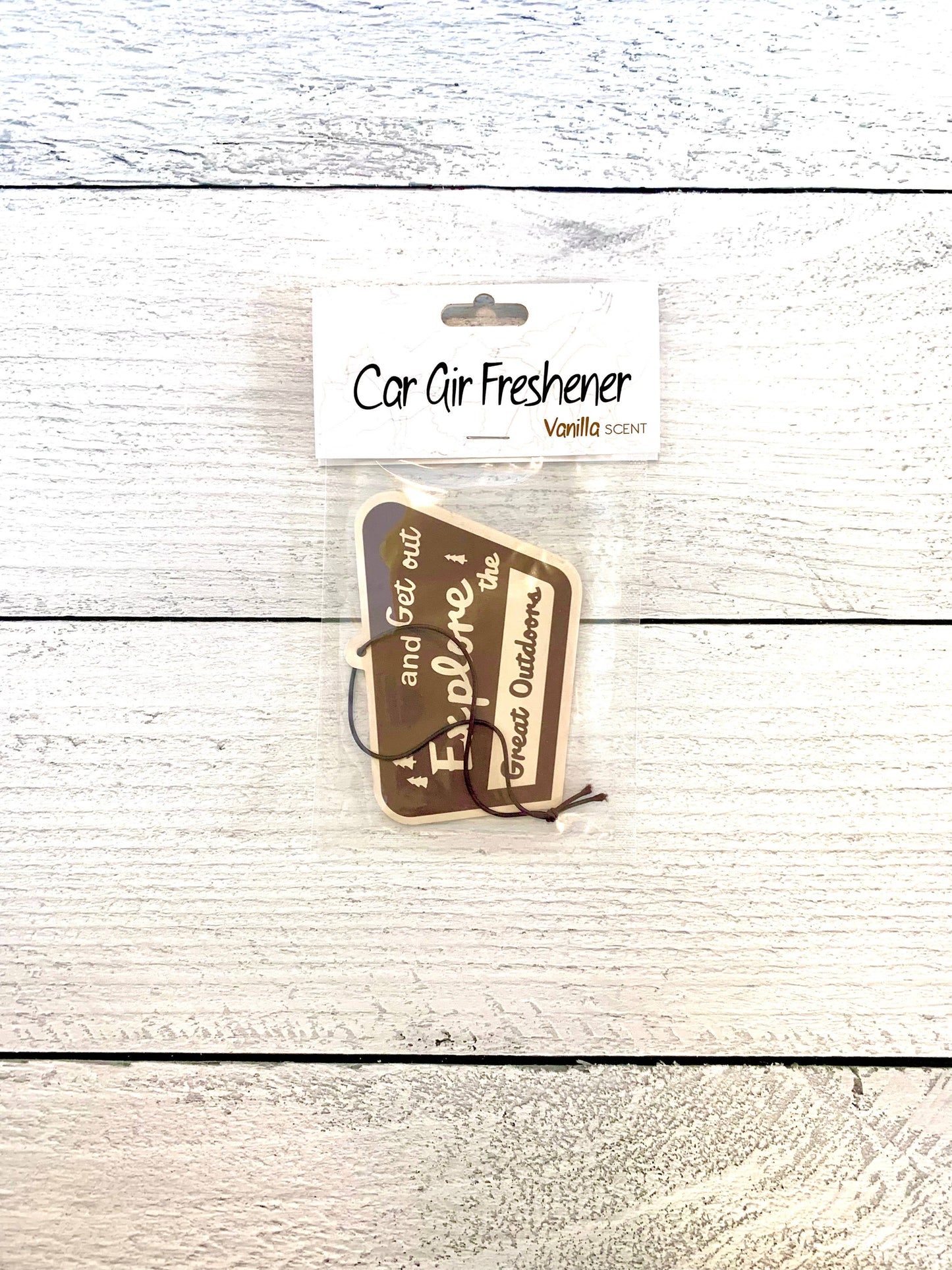 Trailhead Sign Car Air Freshener - Vanilla Scent LU