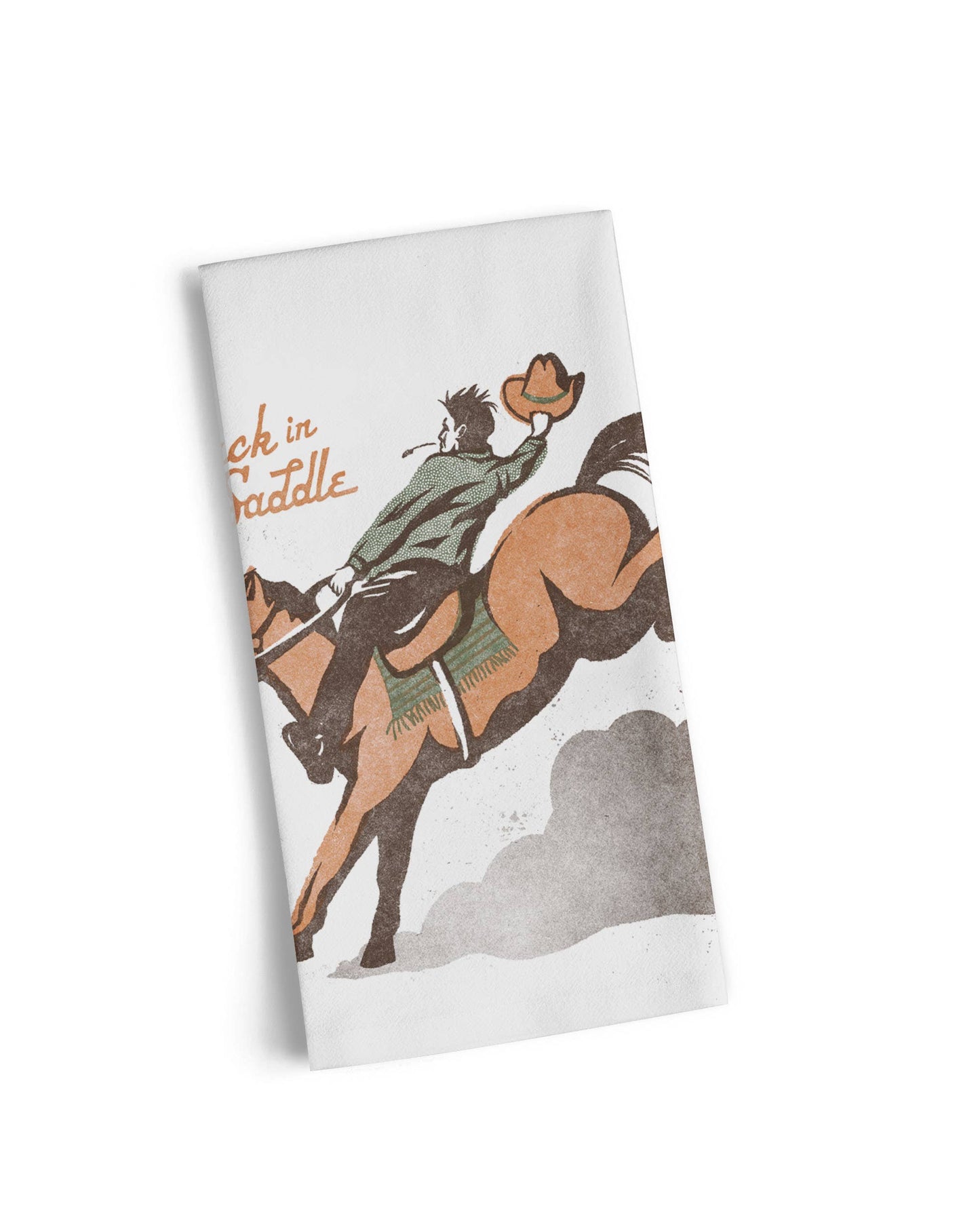 Back in the Saddle Western Tea Towel