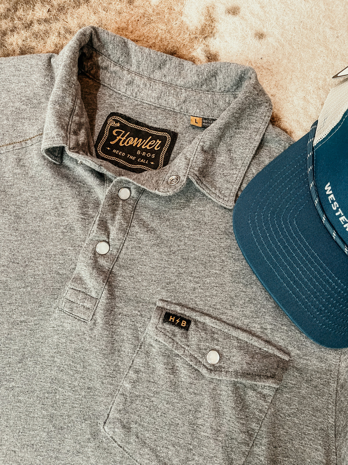 Howler Bros Pearl Snap Polo HP