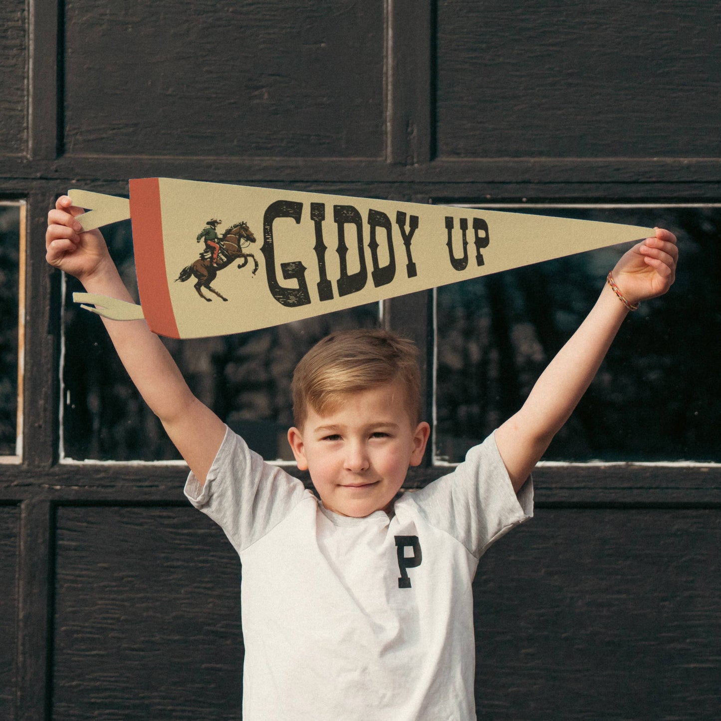 Giddy Up Felt Pennant: Mini Pennant-LU