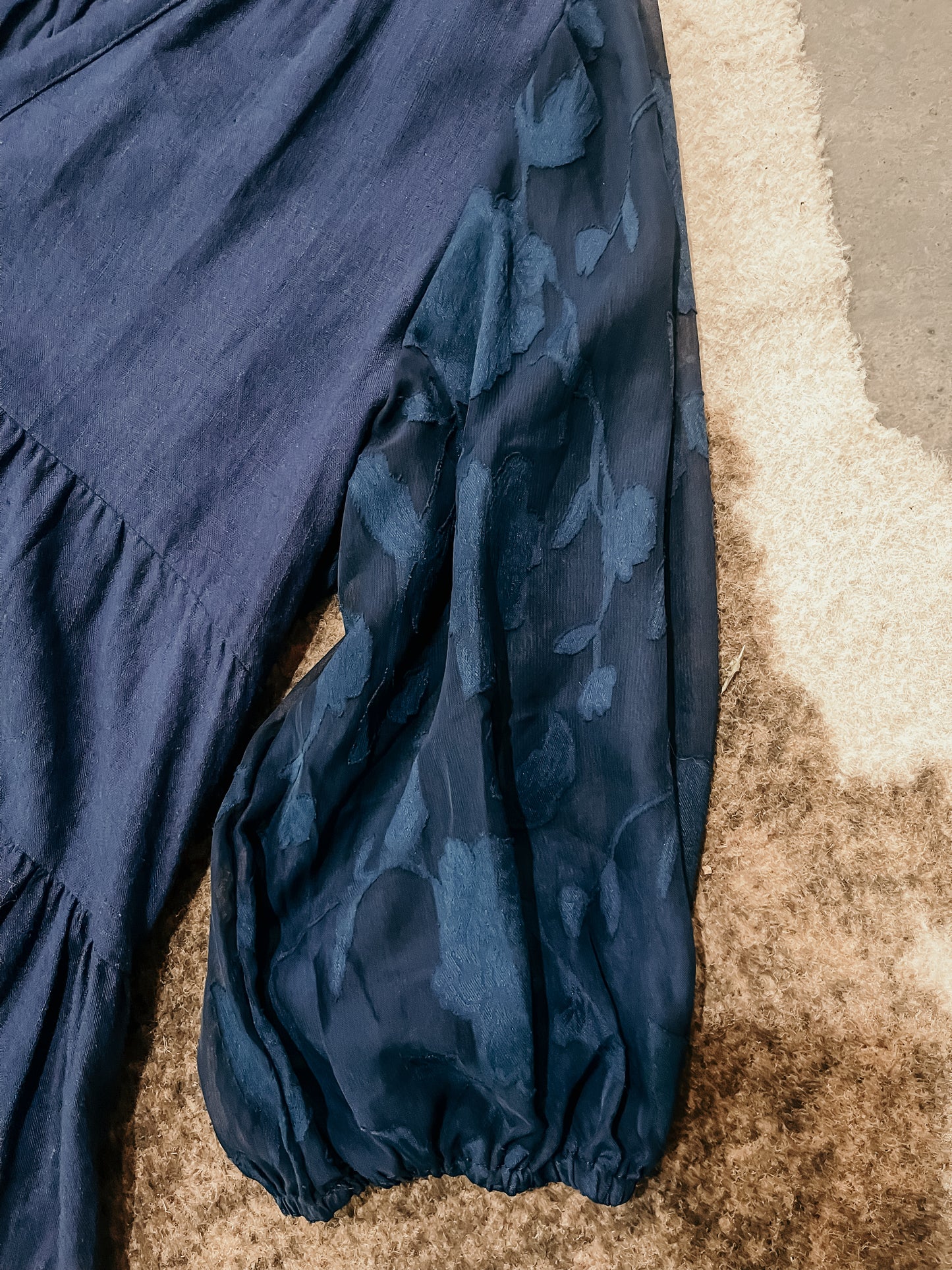 Navy Linen Dress HP