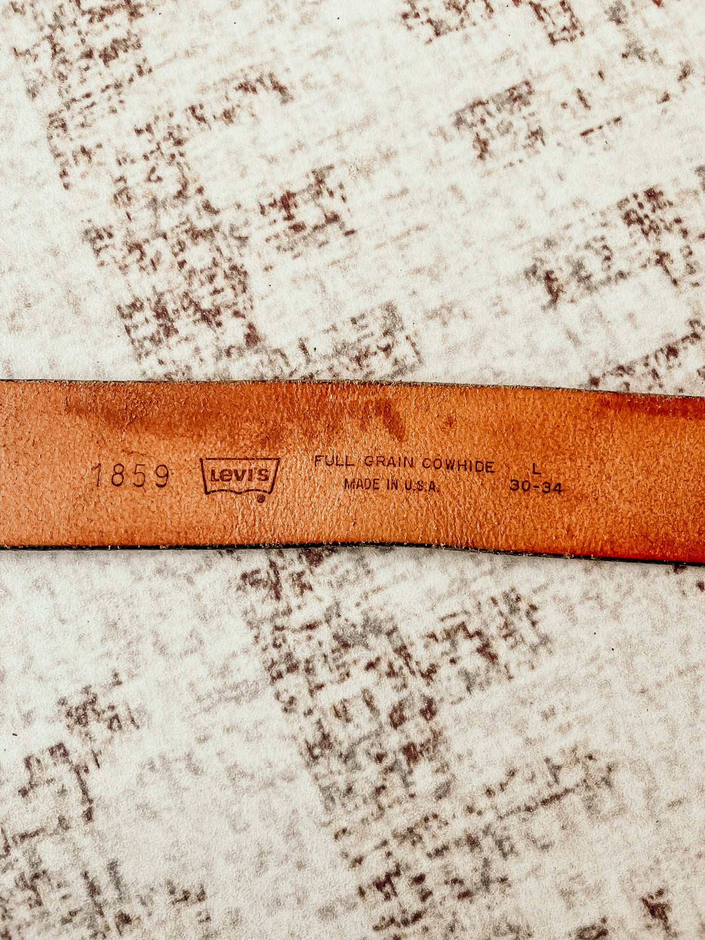 Vintage Leather Levi Belt