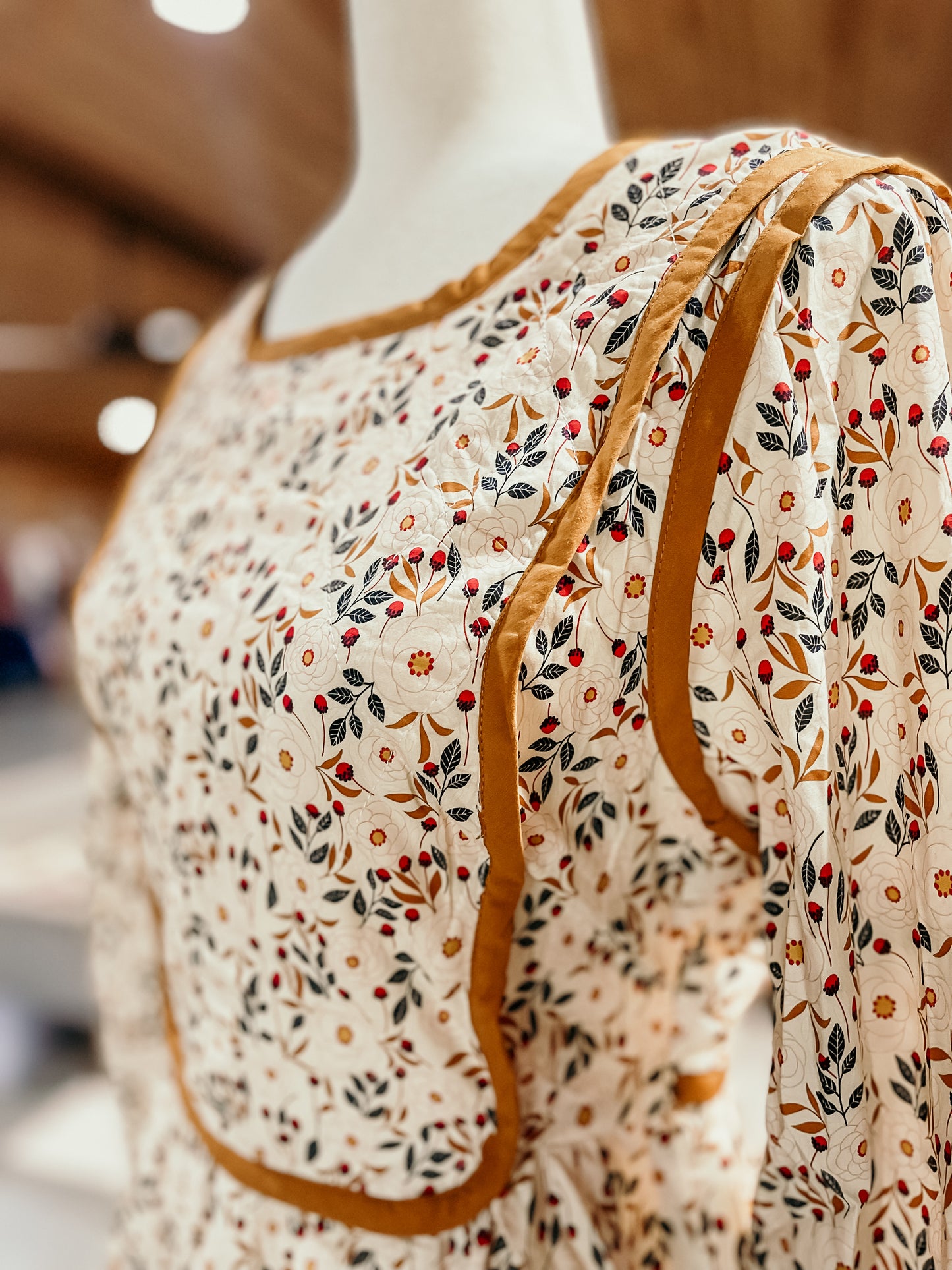 QUILTED FLORAL DRESS HP