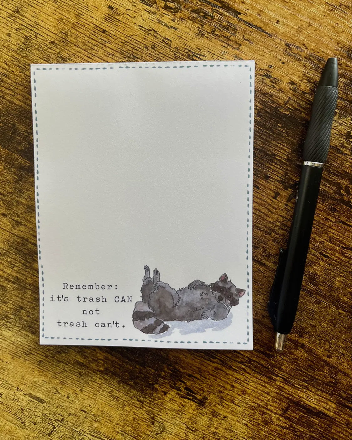 Trashy Raccoon Notepad LU