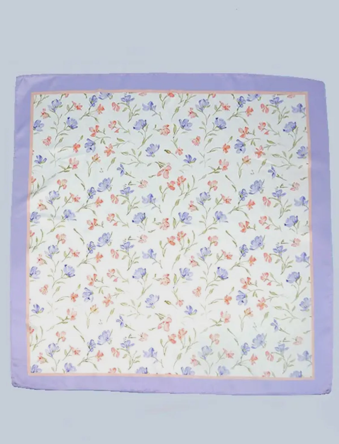 Lavender Border Silky Scarf LU