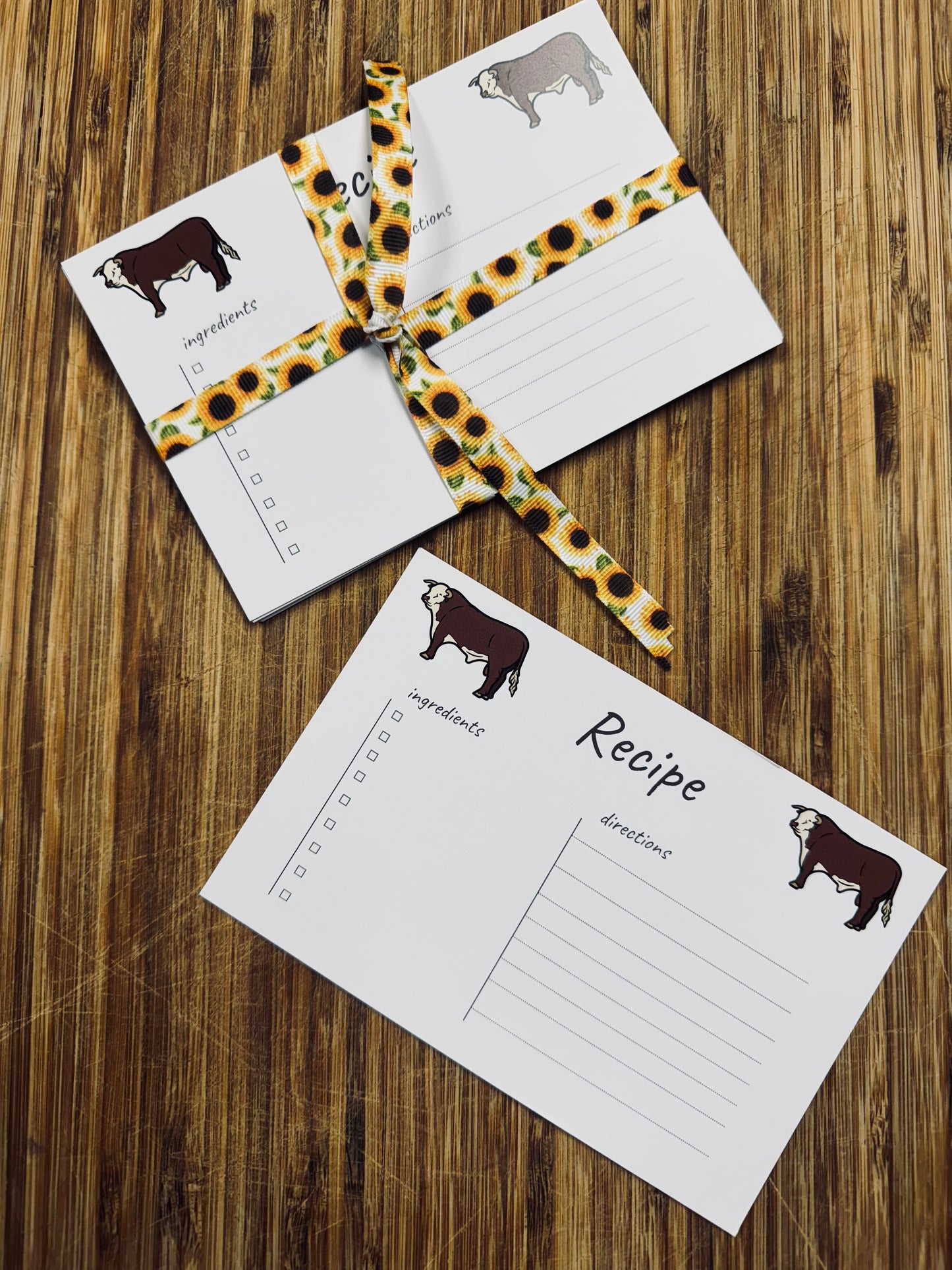 Hereford Recipe Cards-Set of 12