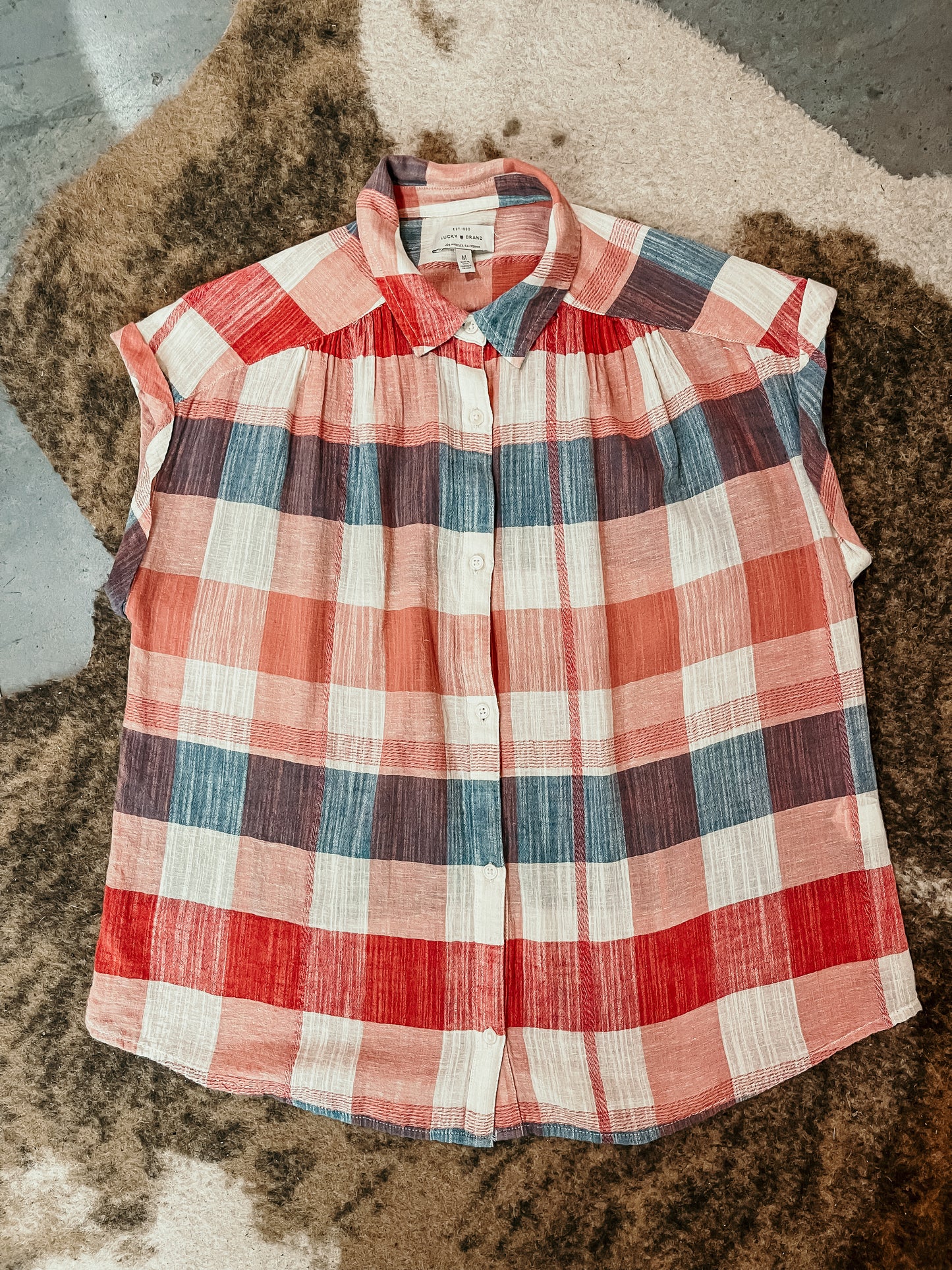 Lucky Brand Cap Sleeve Top HP