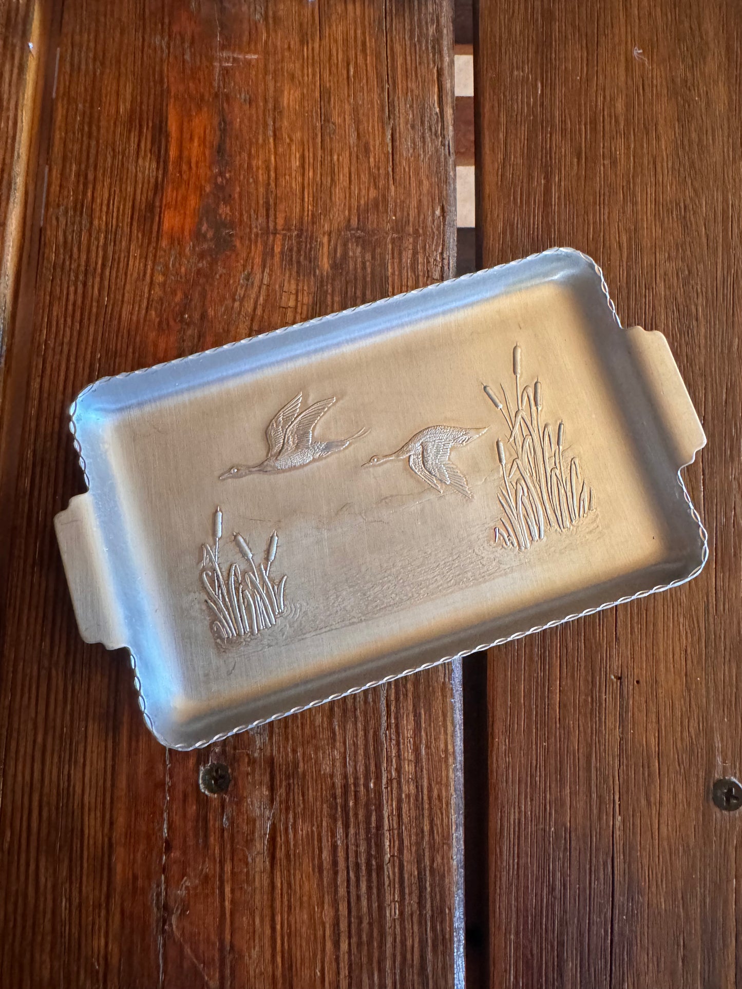 Vintage Aluminum Duck Tray/Trinket Dish LU