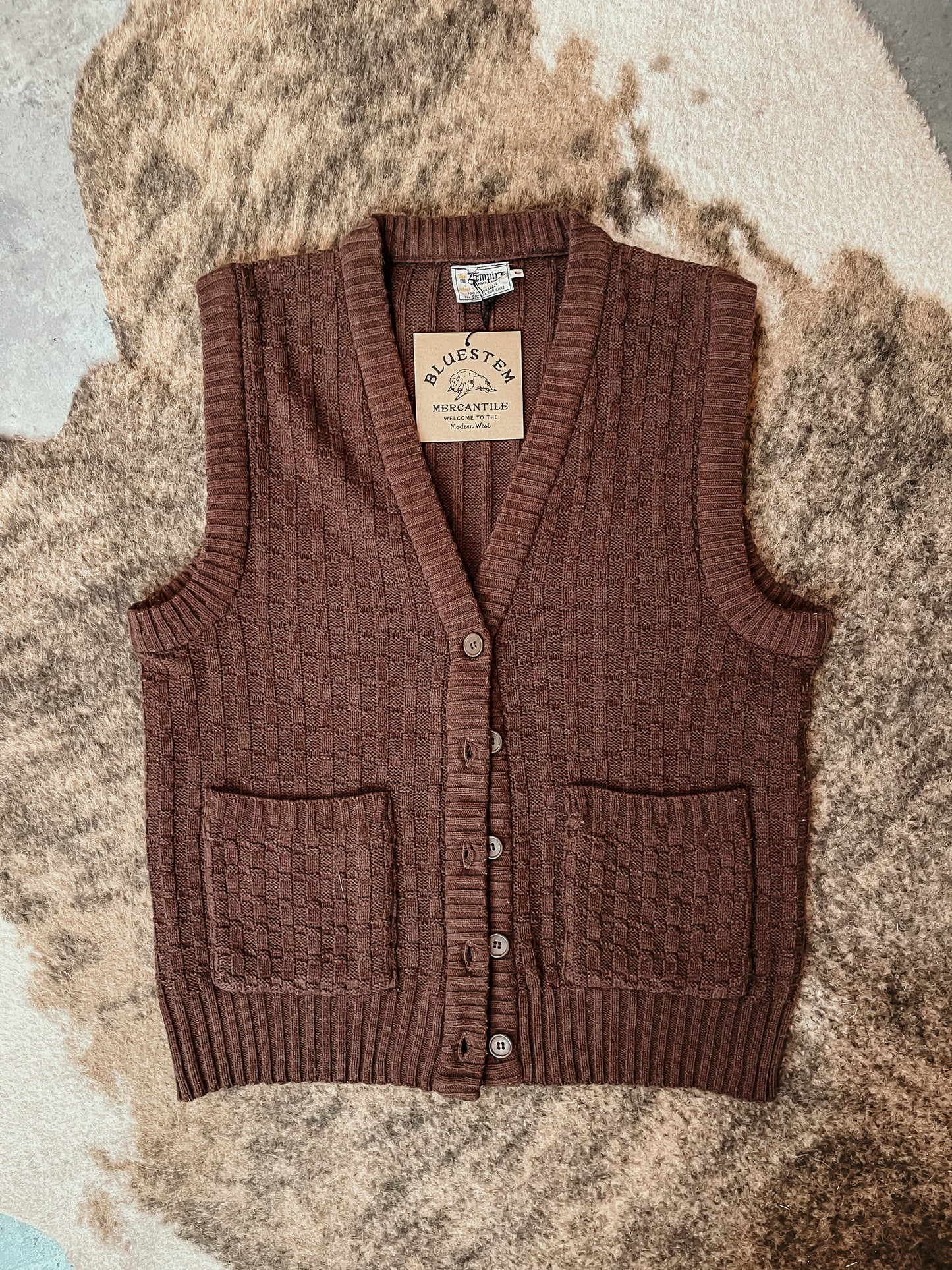 Brown Knit Sweater Vest HP