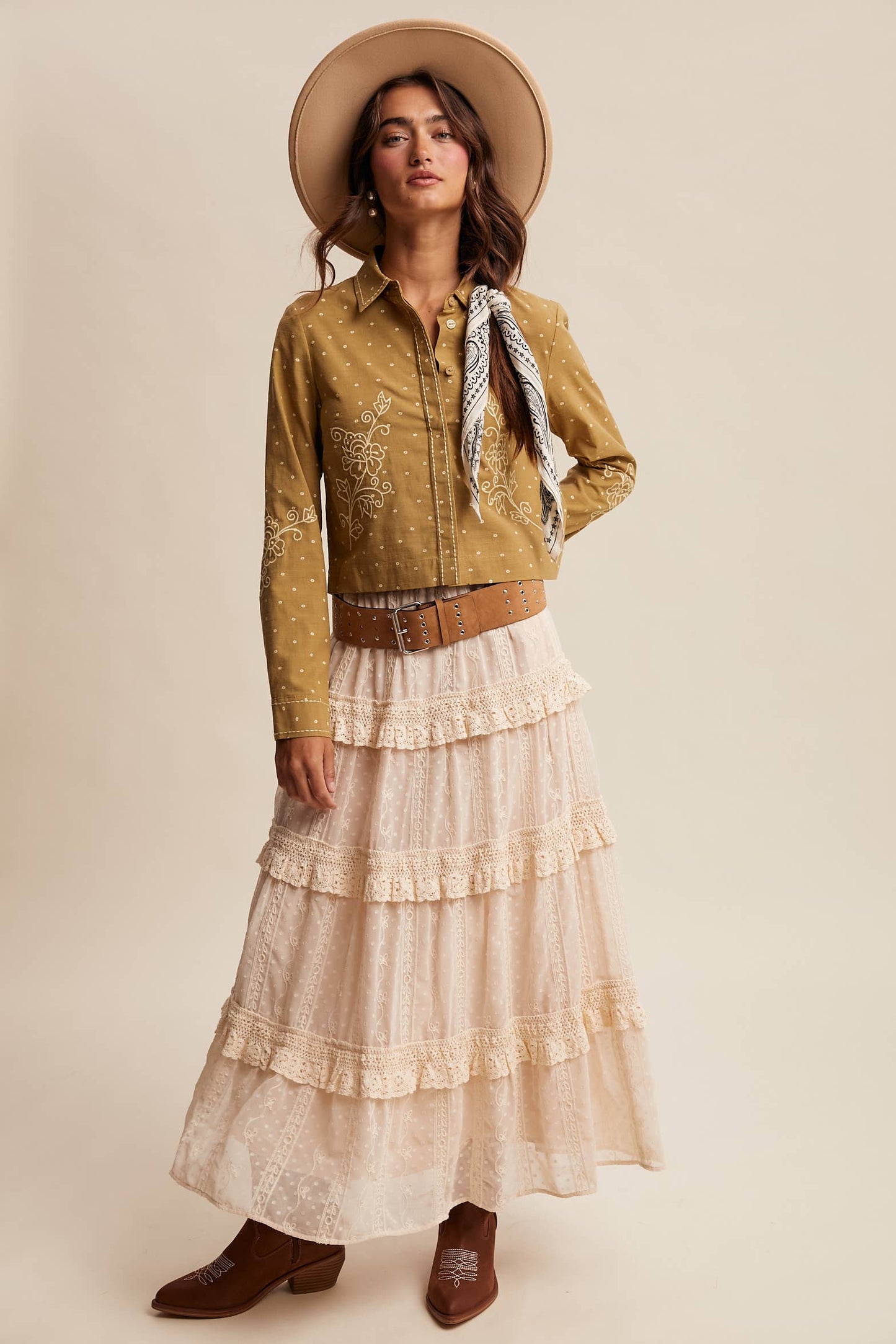 Embroidered Western Cotton Shirt HP