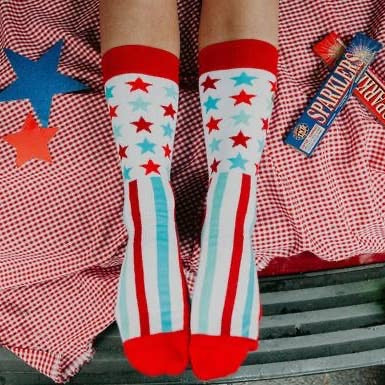 Stars and Stripes Crew Sock