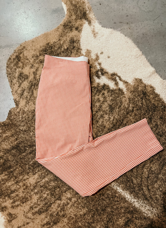 Fitted Gingham Pants HP