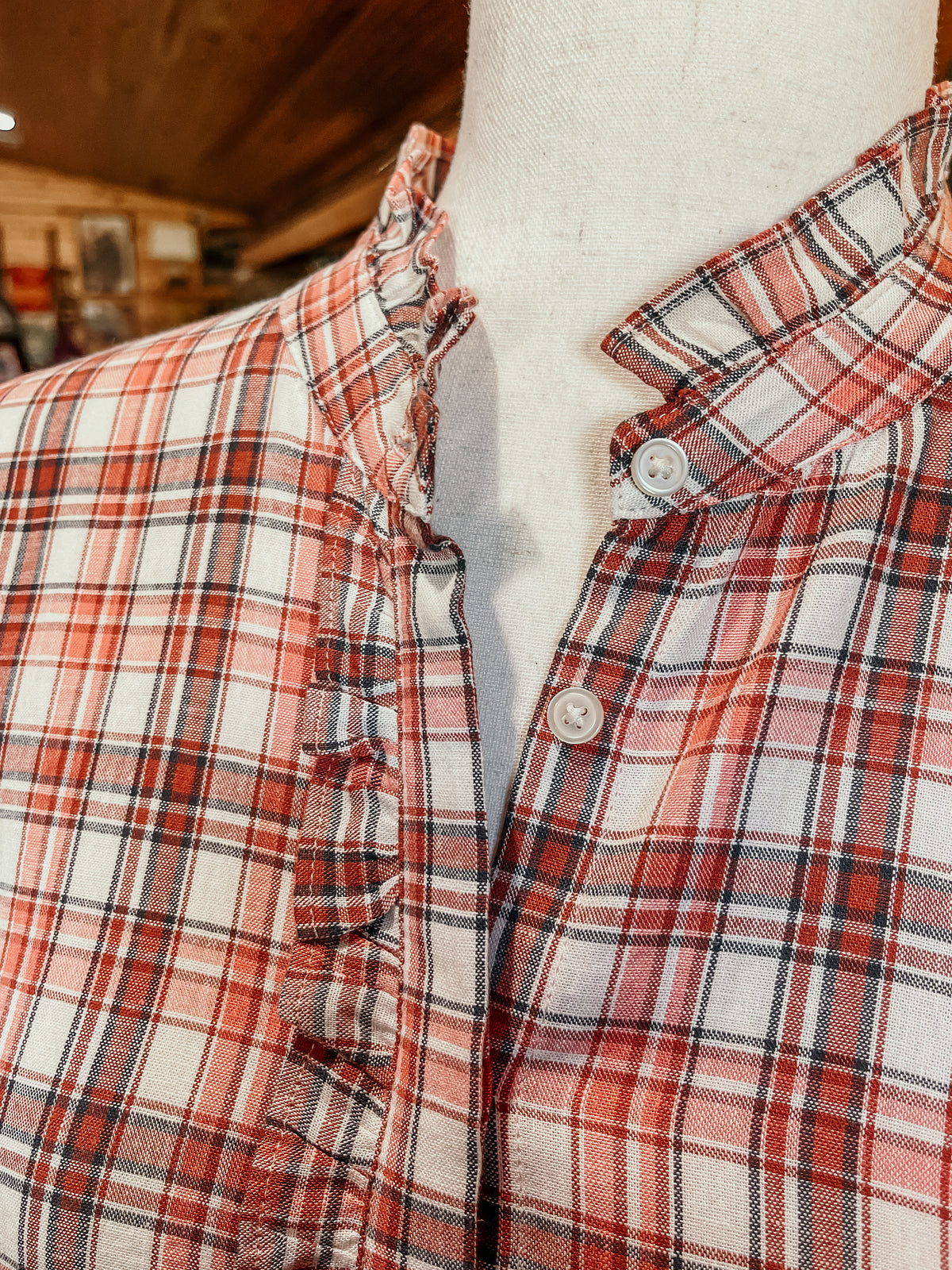 Loft Plaid Button Up HP