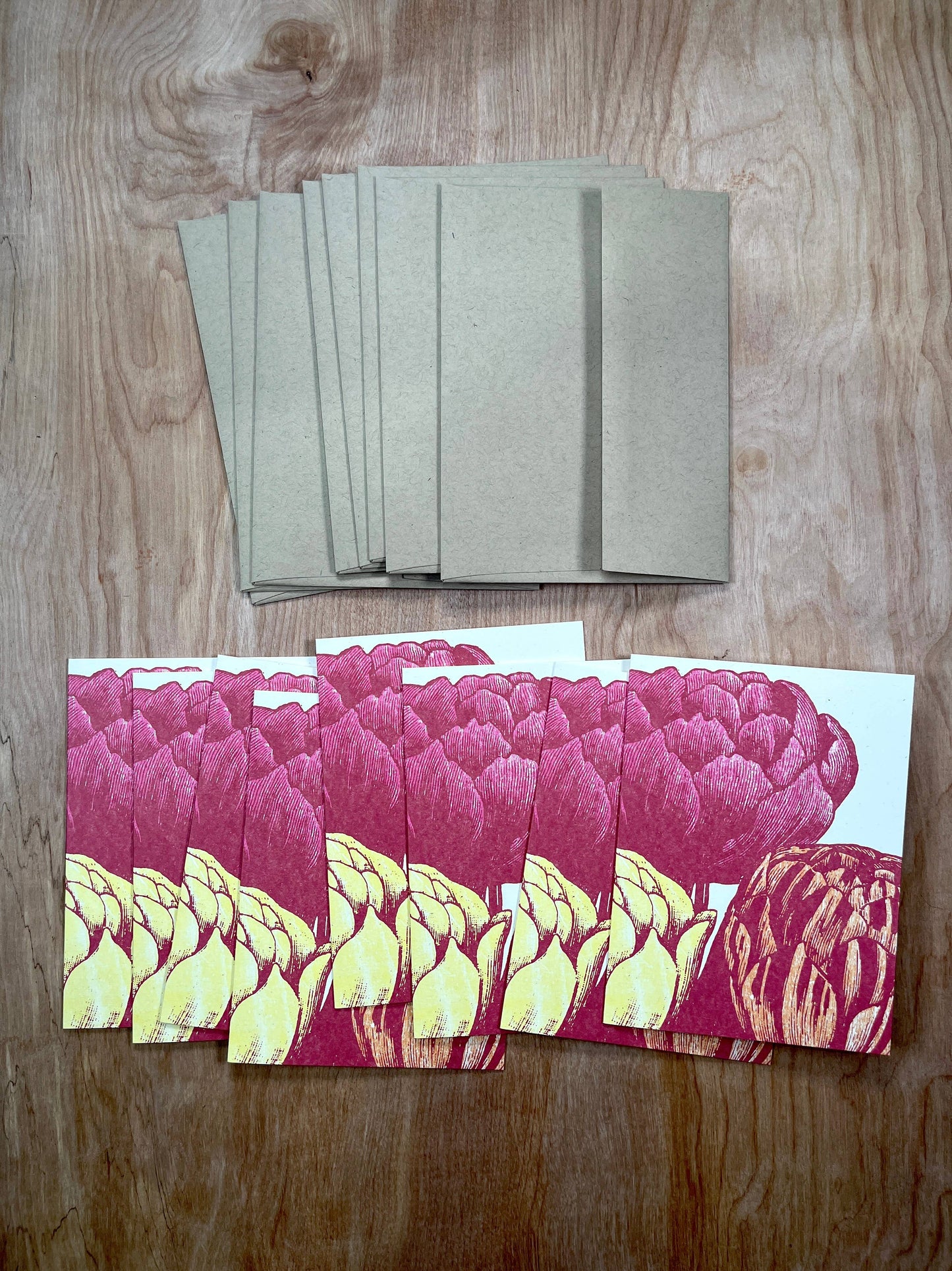 Triple Tulips Greeting Cards