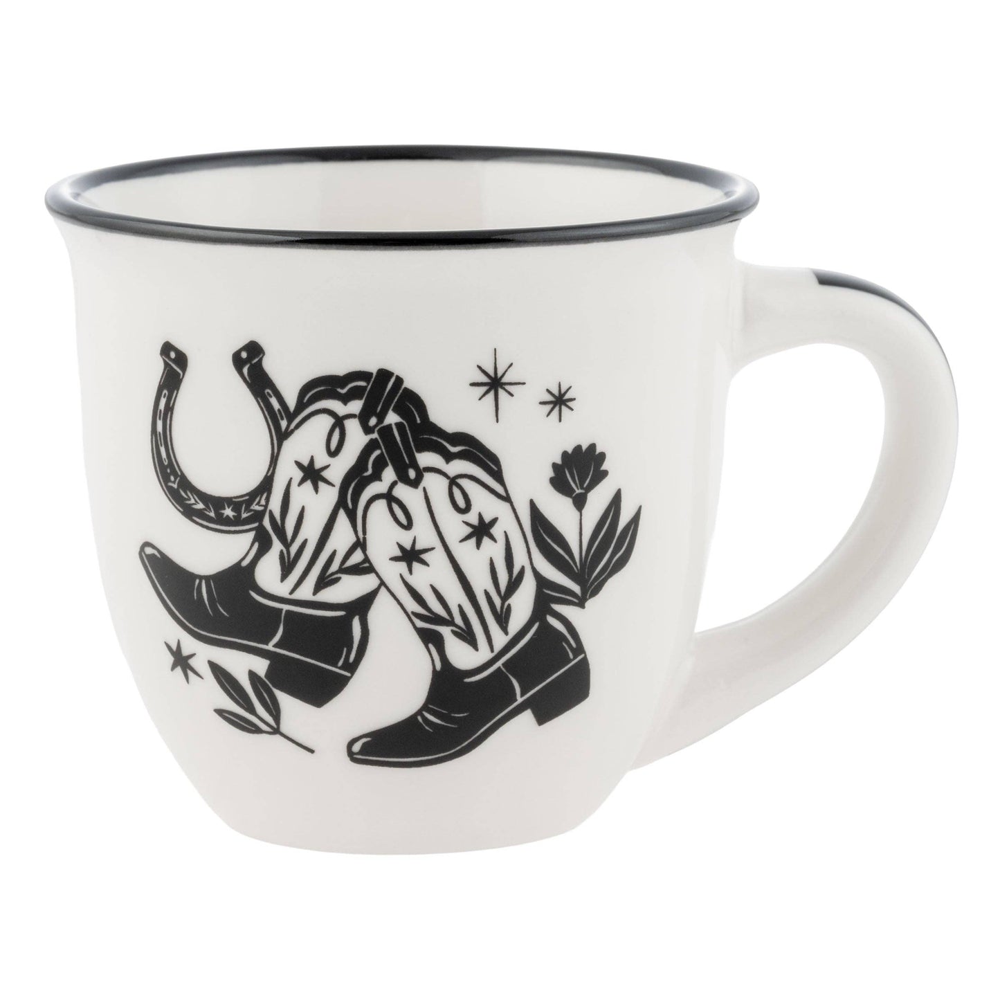 Western Boho B&W Espresso Mug