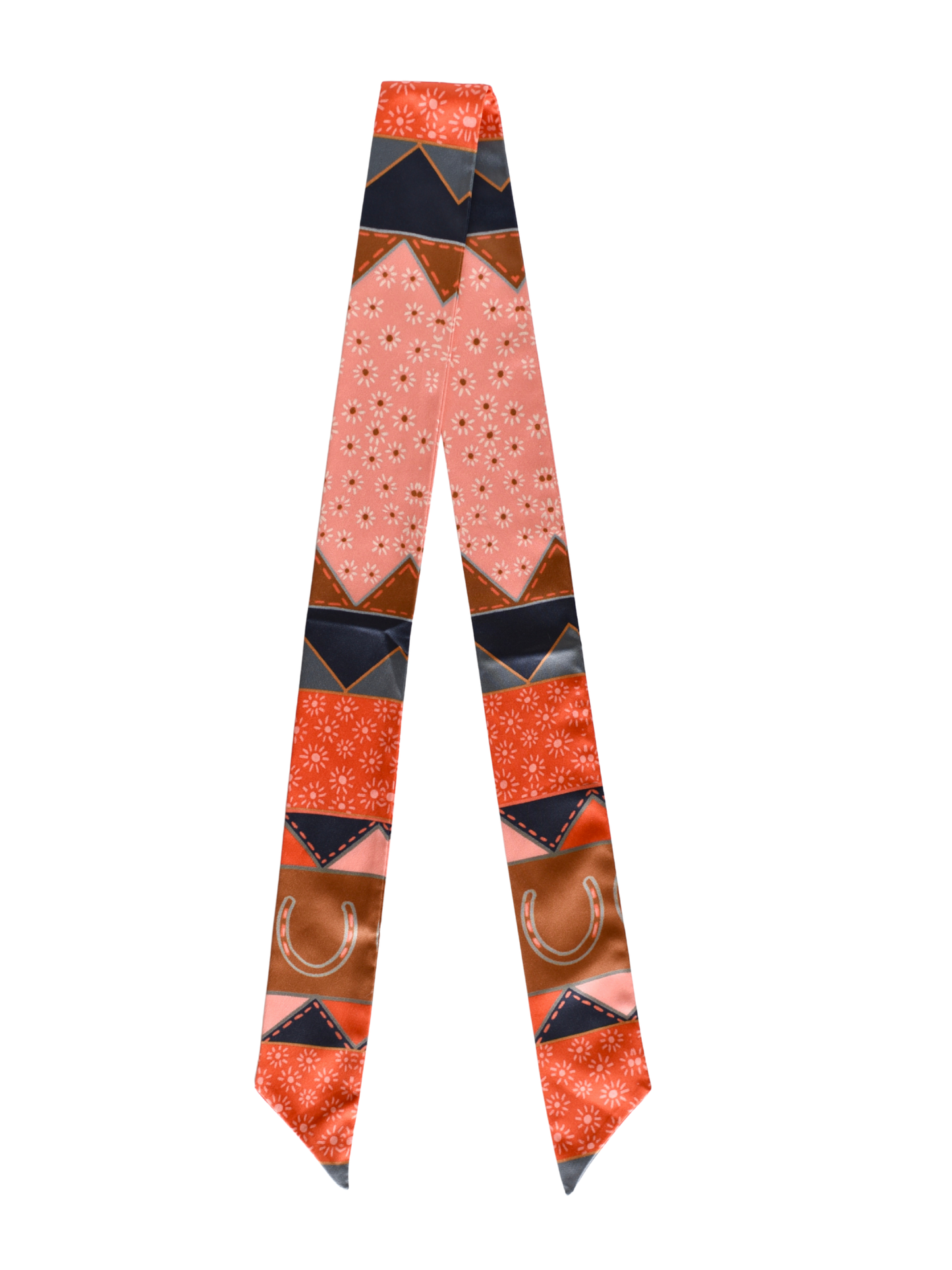 Frontier Bound Quilted Patchwork Silk Twilly LU