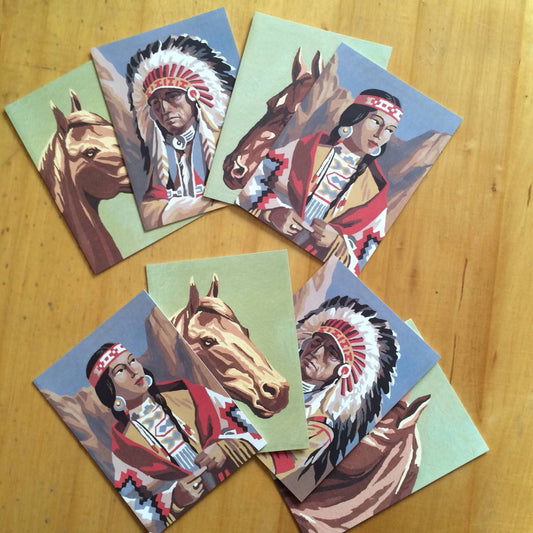 Native Americana Greeting Cards 4 Styles-8 Cards LU