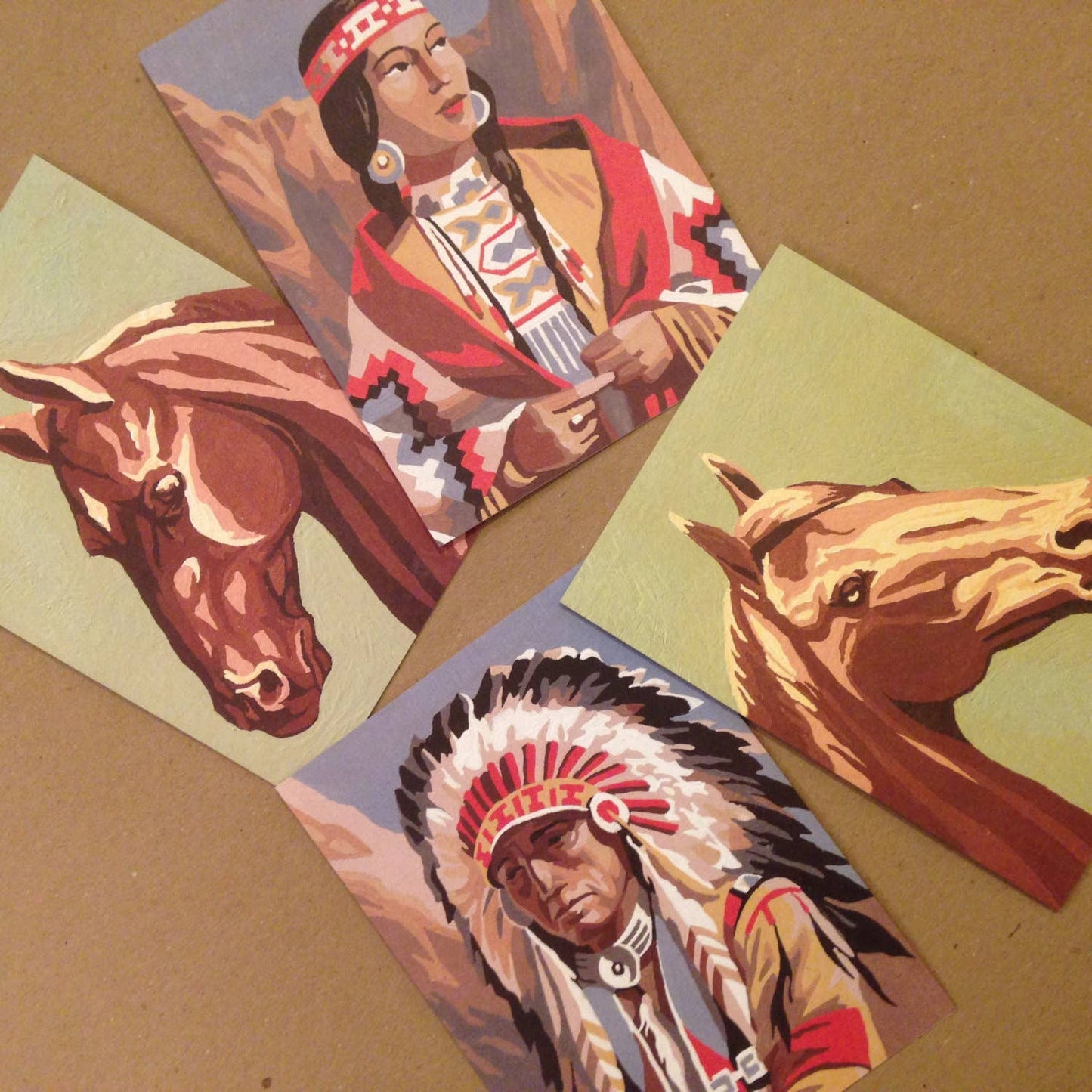 Native Americana Greeting Cards 4 Styles-8 Cards LU
