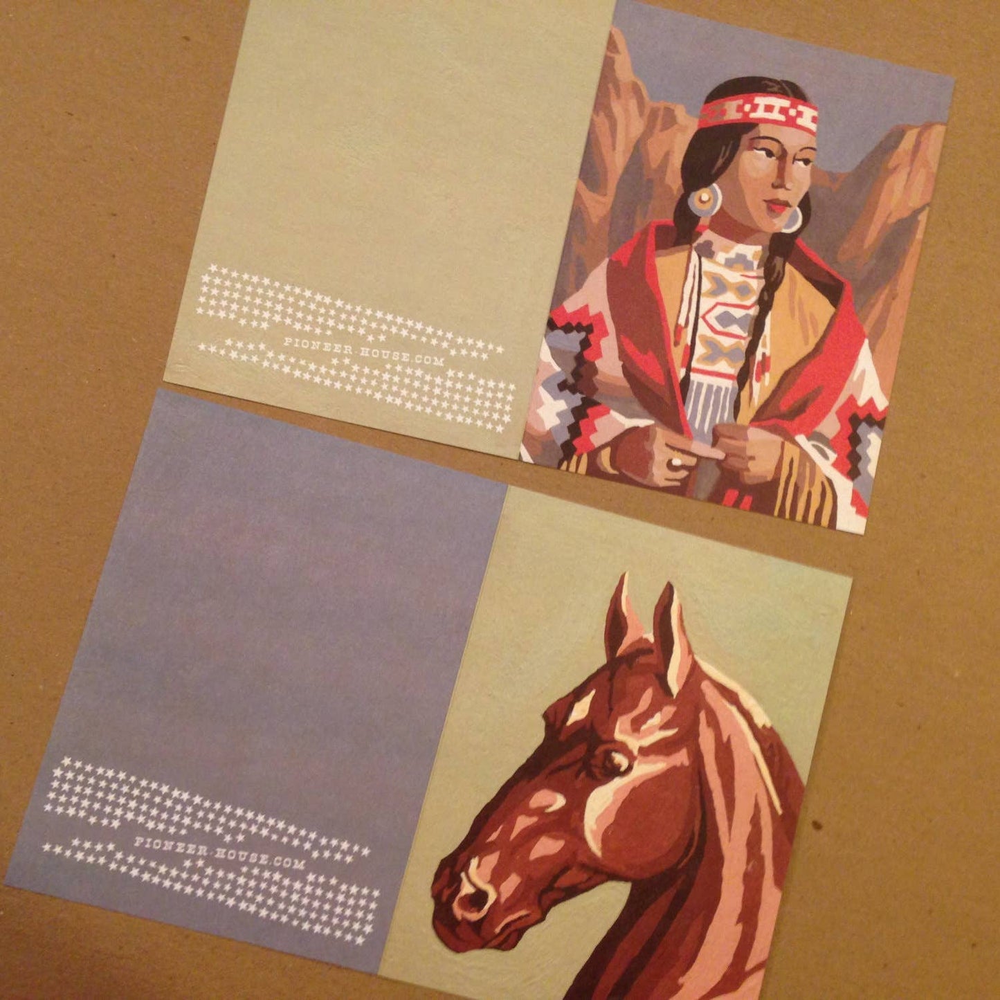 Native Americana Greeting Cards 4 Styles-8 Cards LU