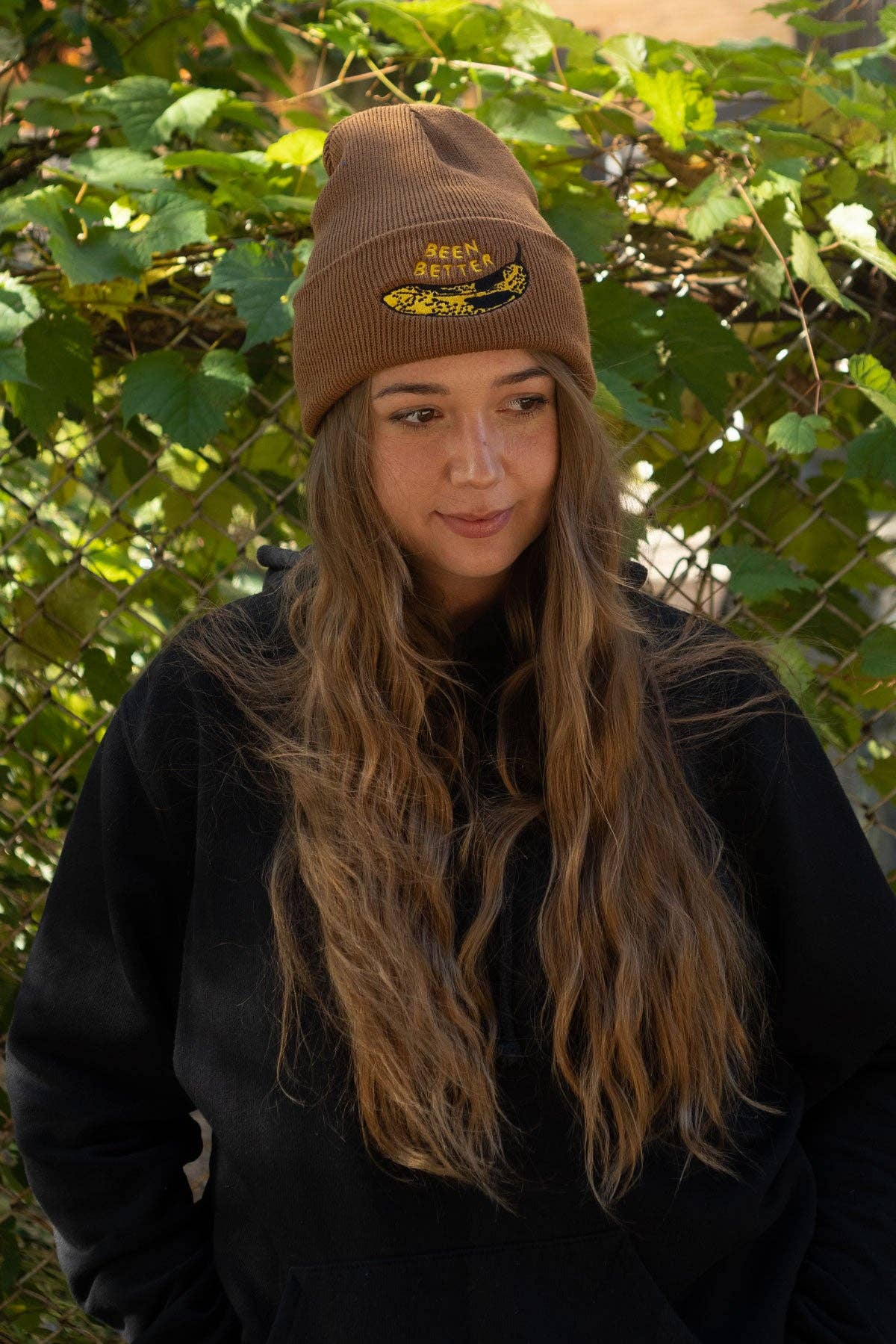 Been Better (Banana) Beanie | Forest Green HP