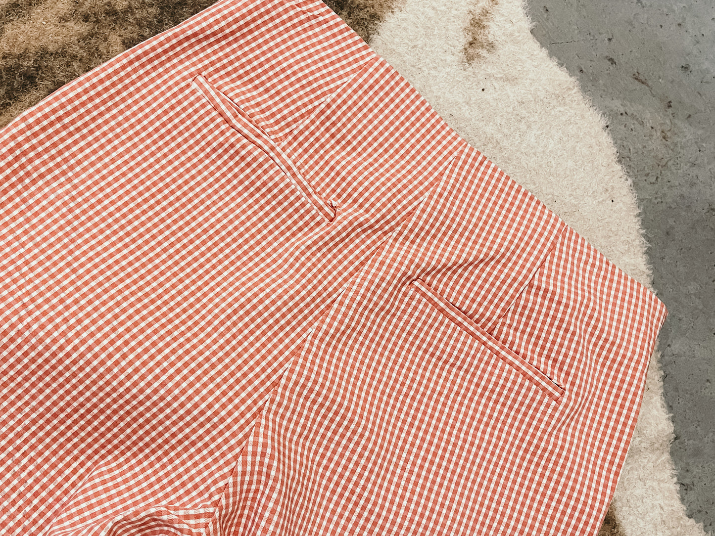Fitted Gingham Pants HP