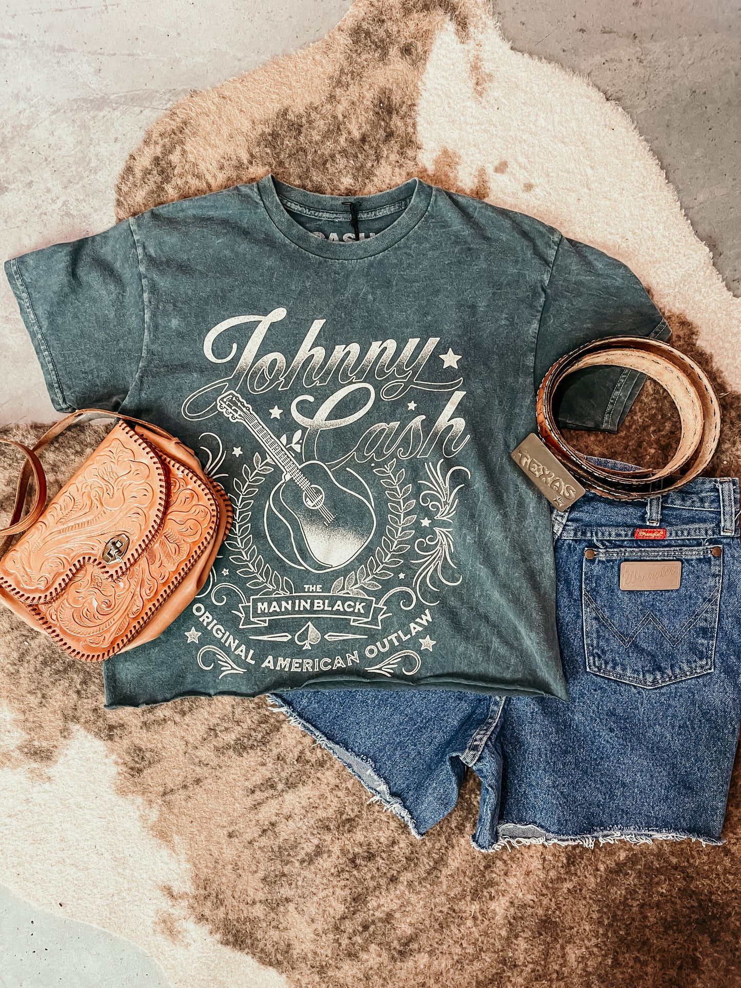 Johnny Cash Cropped Tee HP