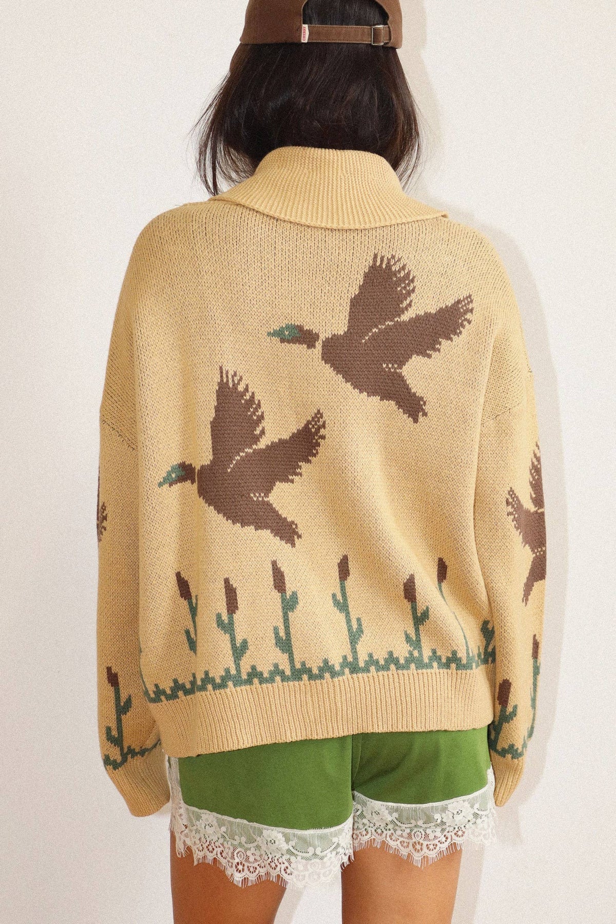 Desert Bird Knit Zip Cardigan HP