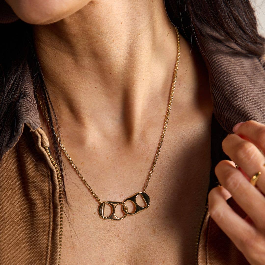 Soda Tab Necklace: Gold HP
