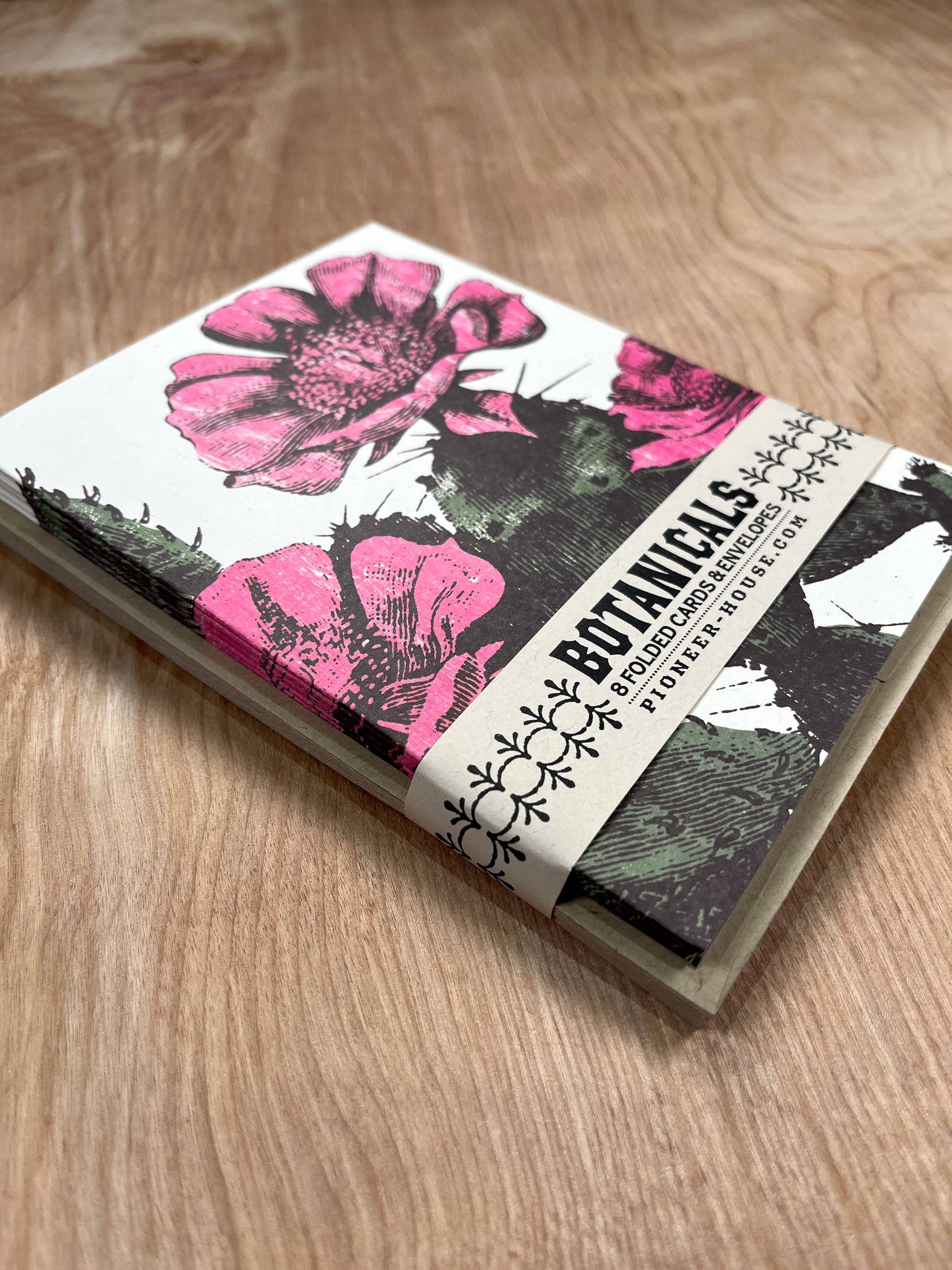 Prickly Pear Cactus Greeting Cards-8 Cards LU