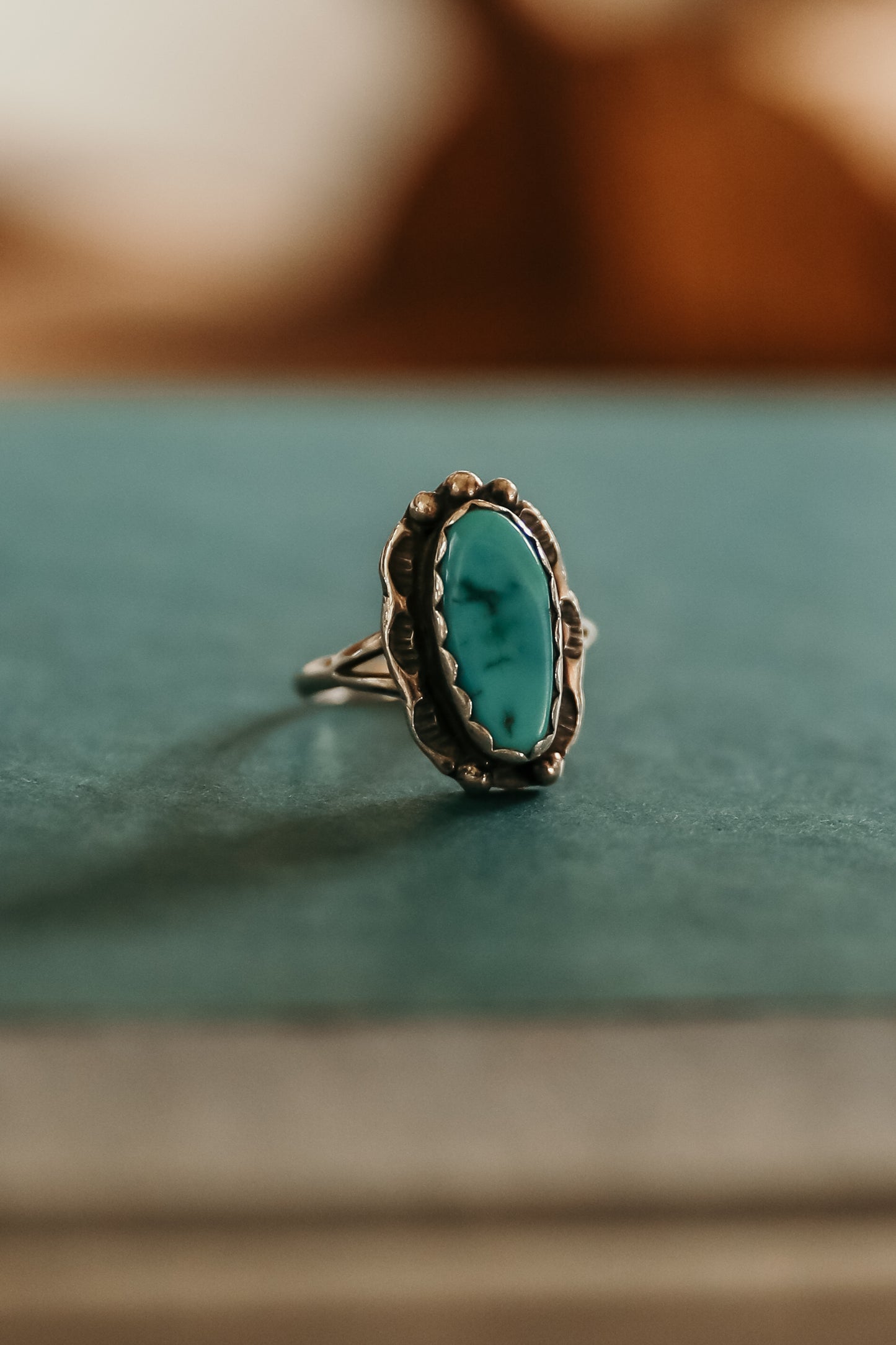 Vintage Oval Turquoise Ring