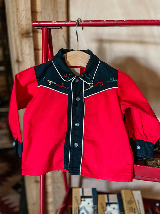 Vintage Baby Western Top HP