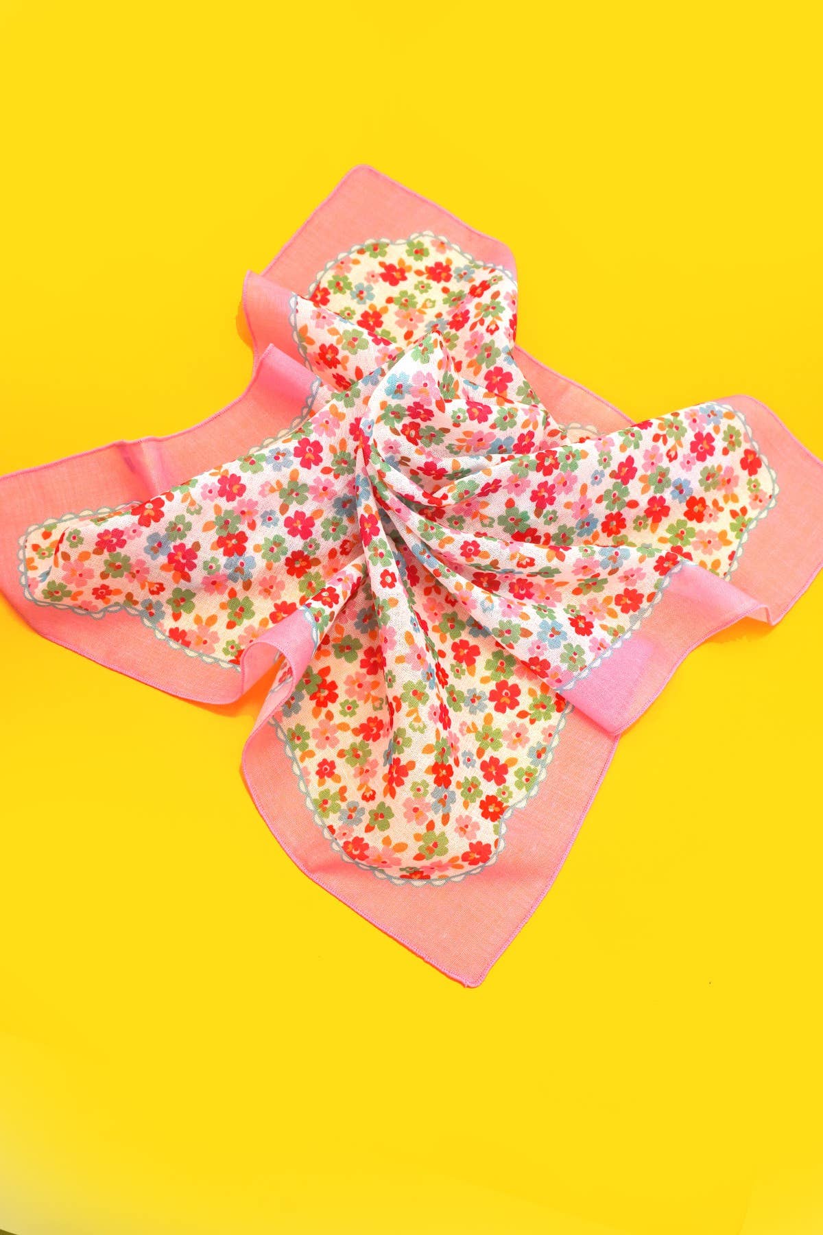 DITSY PRINT SILKY FEELING BANDANA SCARF LU