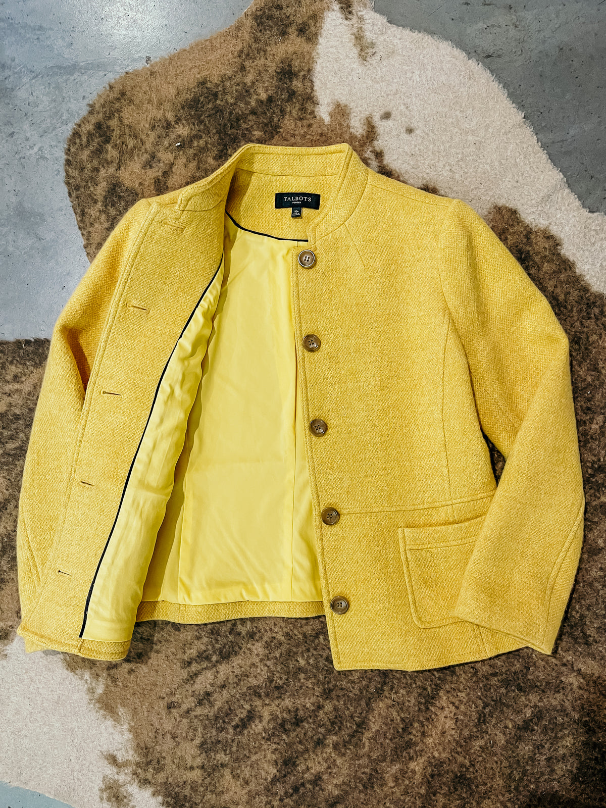 Yellow Wool Blazer HP