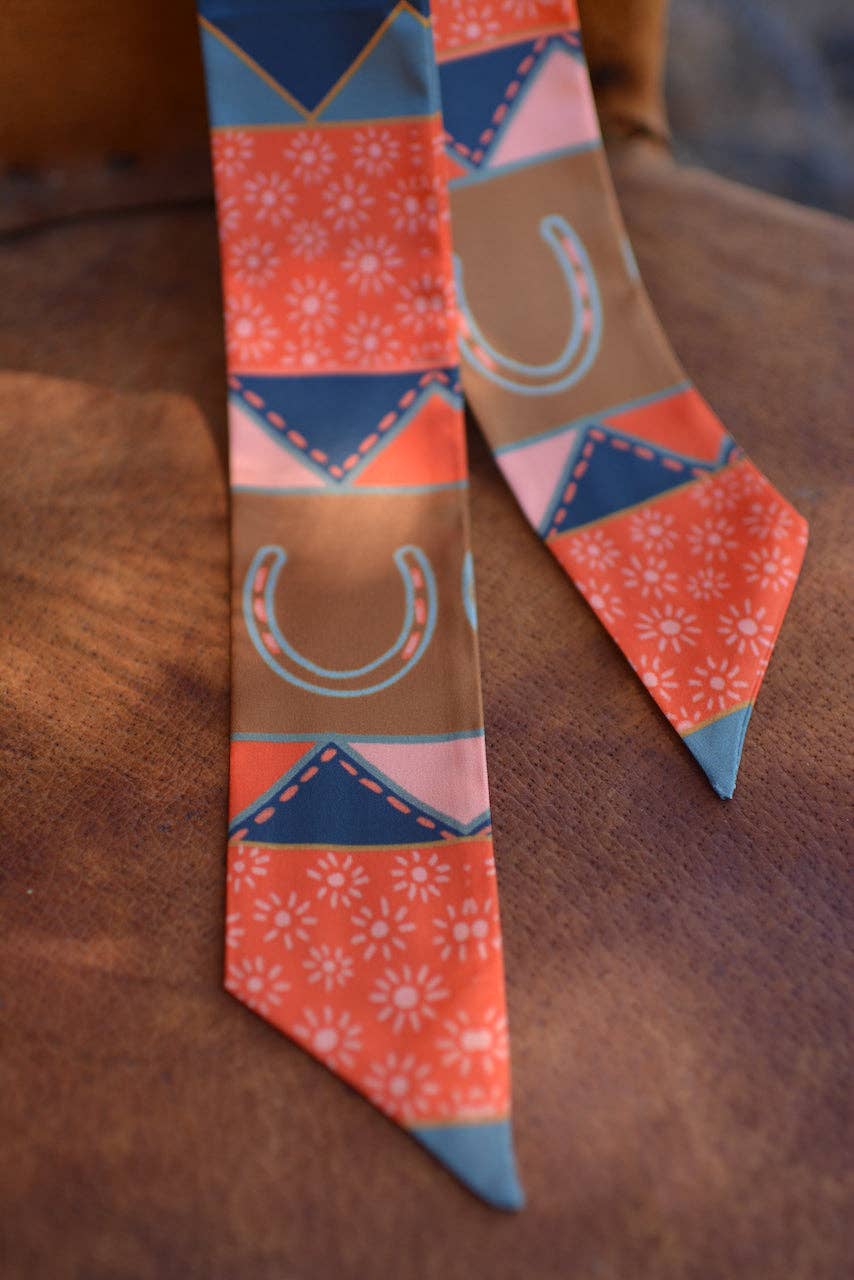 Frontier Bound Quilted Patchwork Silk Twilly LU