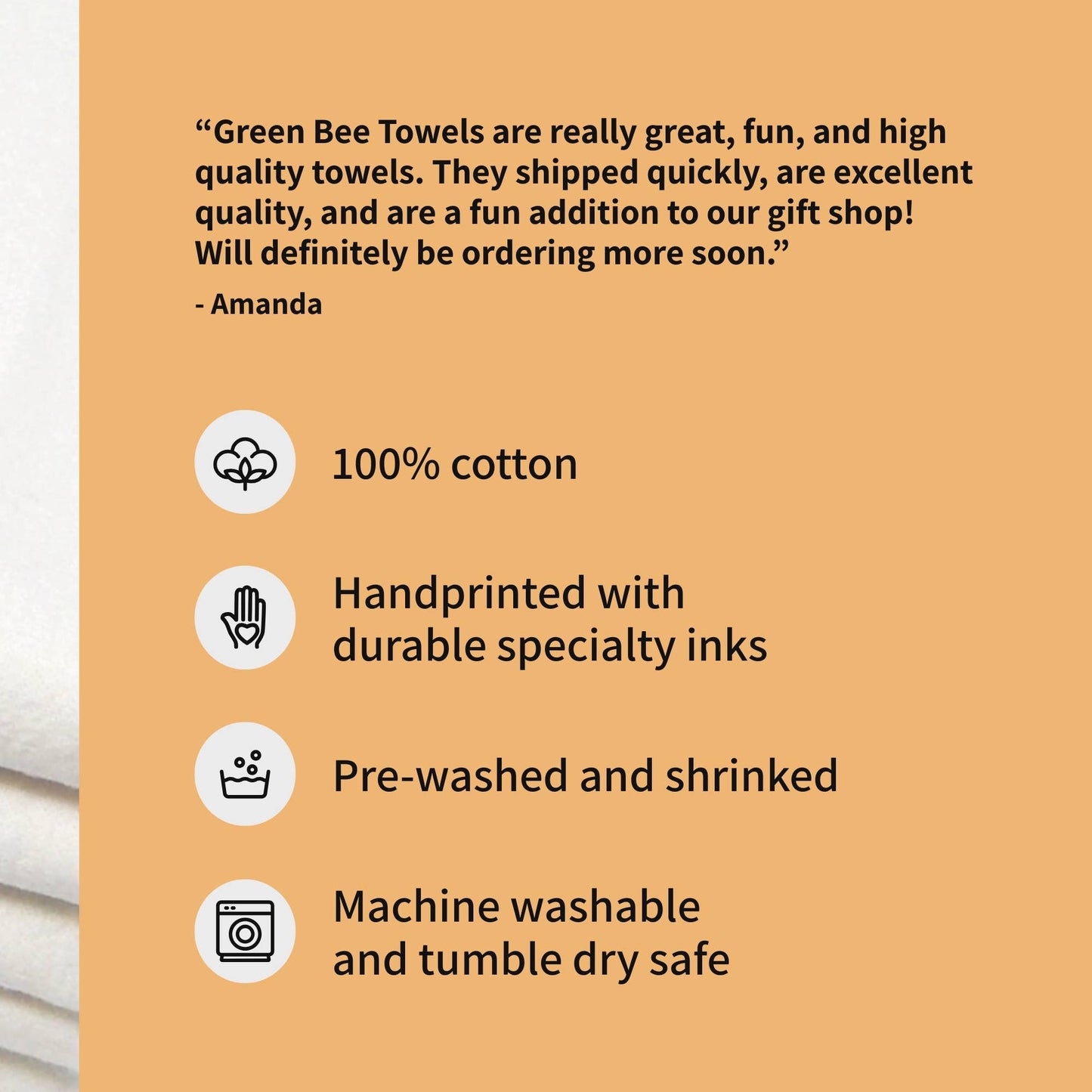 Butterfly Gold Towel | Tea Towel | Flour Sack Dish Towels LU