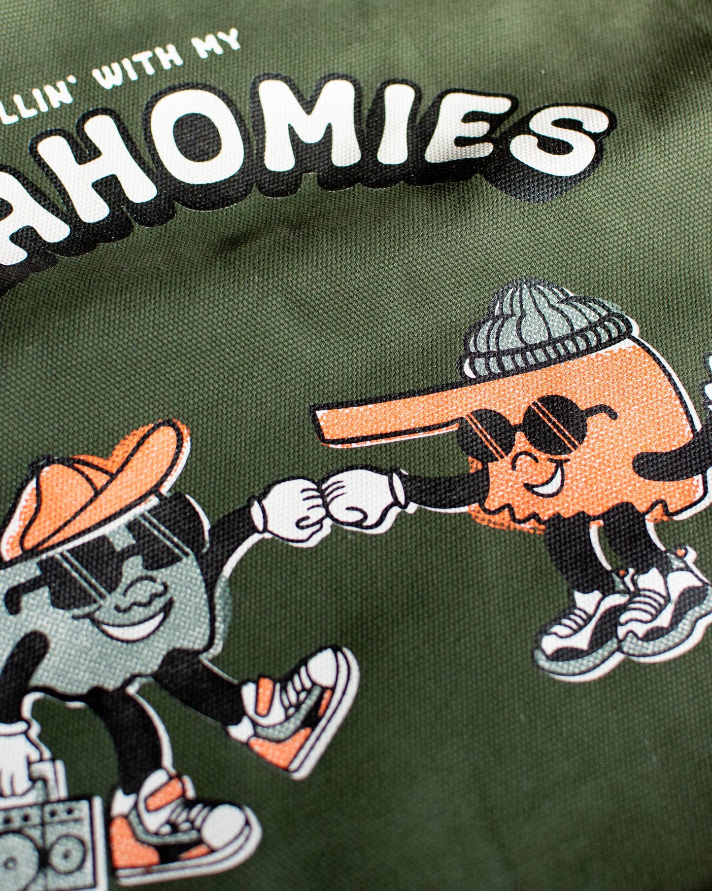 Oklahomies Tote Bag: Army Green
