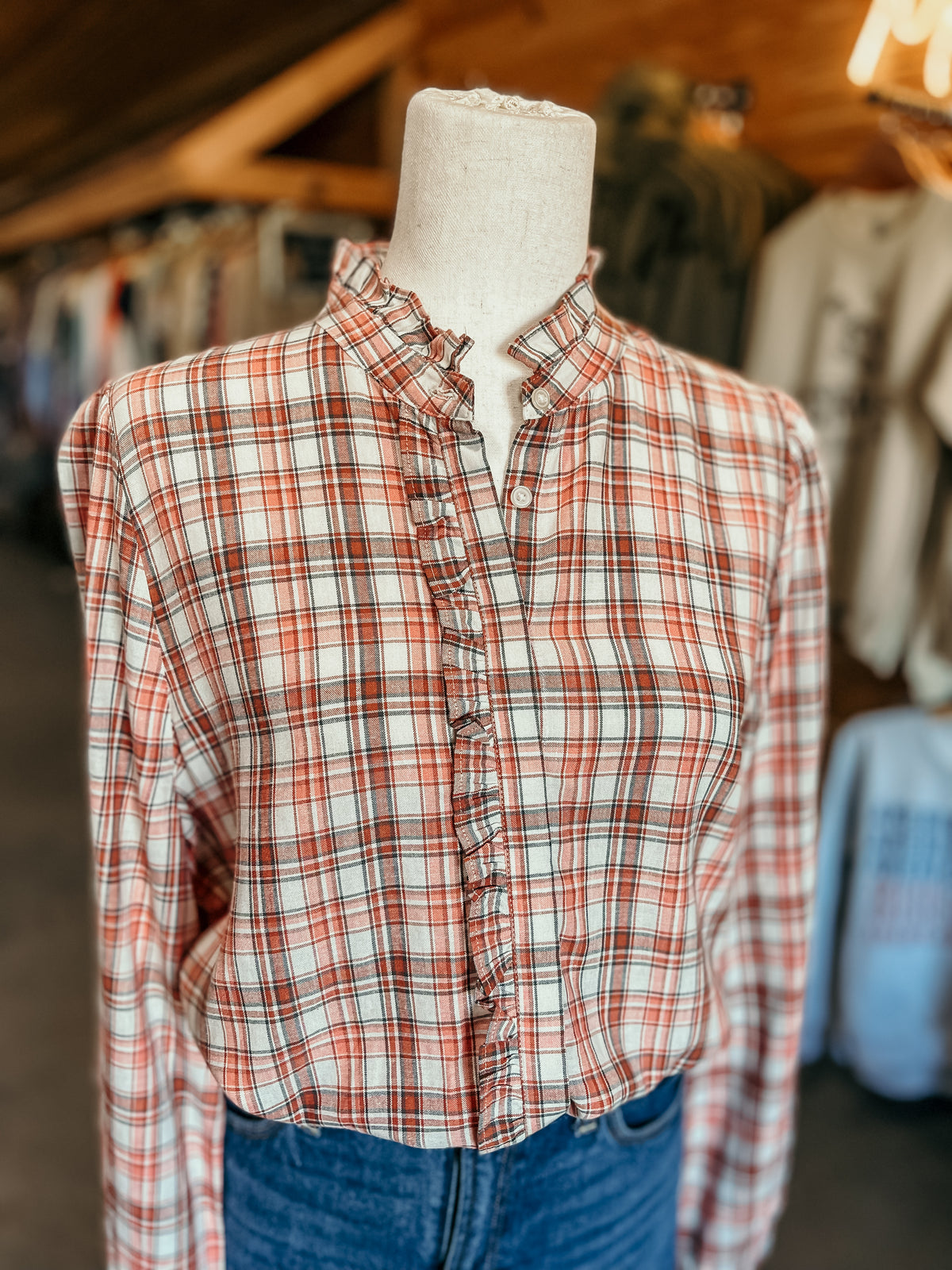 Loft Plaid Button Up HP