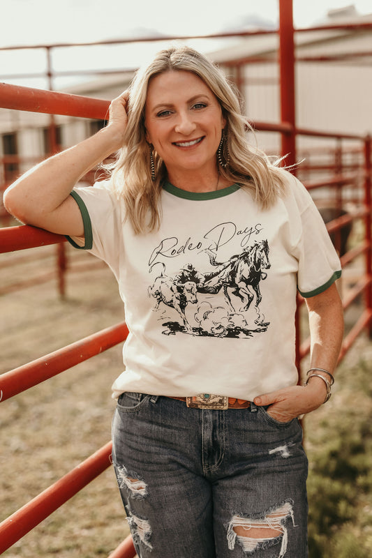 Rodeo Days Ringer T-shirt