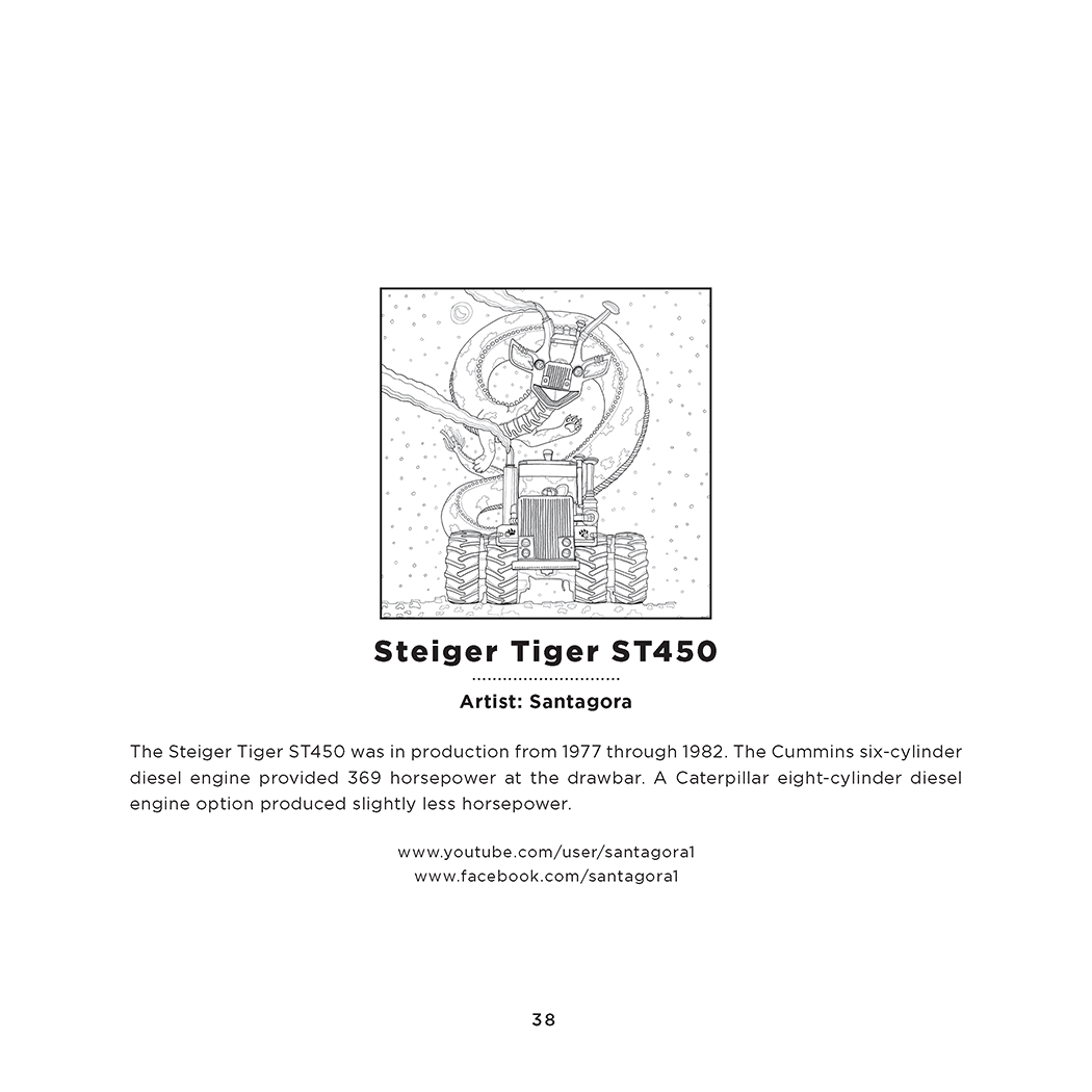Art of the Tractor Coloring Book