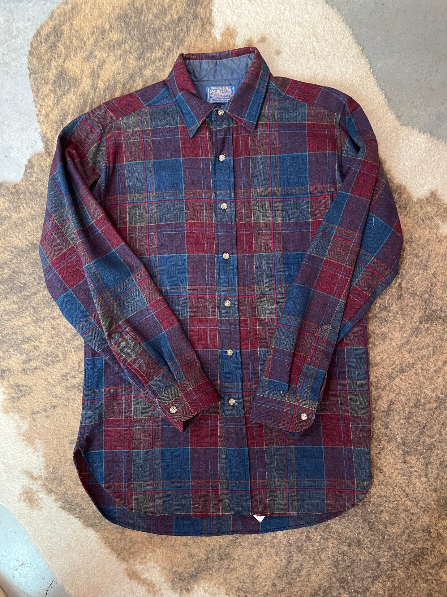 Red and Blue Plaid Pendleton Shirt HP