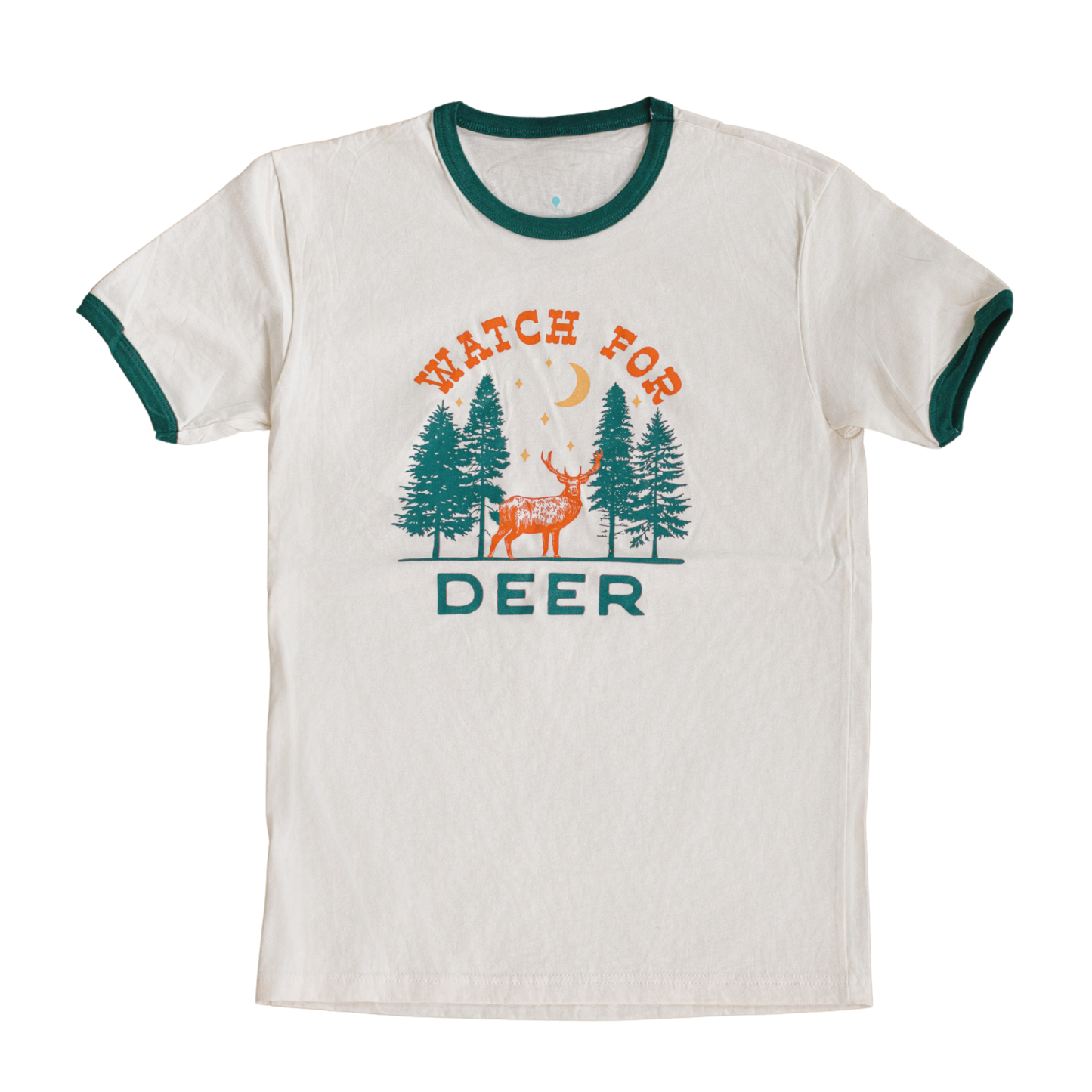 Watch for Deer Adult T-Shirt, Midwest T-Shirt, Graphic Tee: L