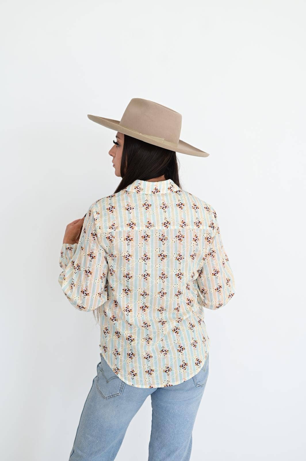 Floral RUFFLE TOP HP