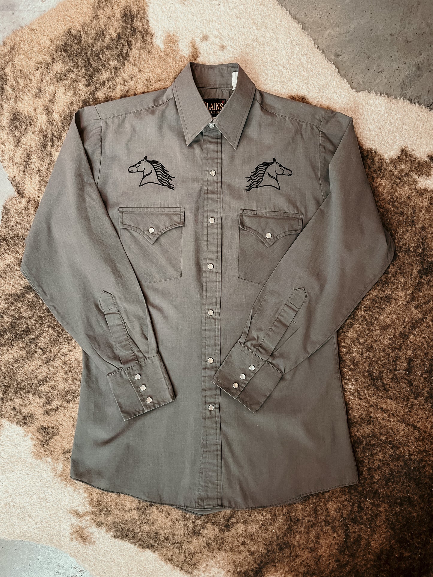 Vintage Horse Head Pearl Snap HP