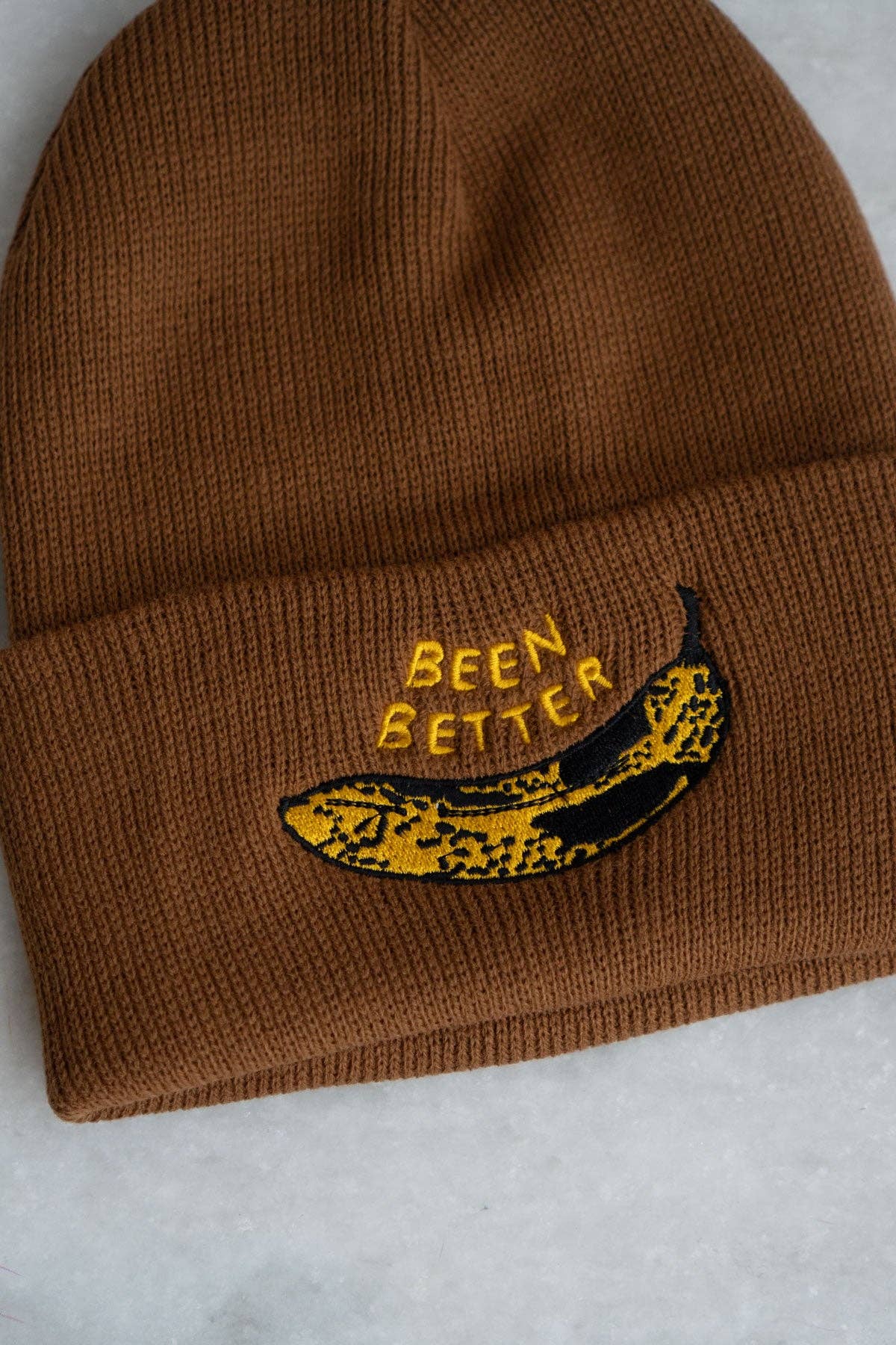 Been Better (Banana) Beanie | Forest Green HP
