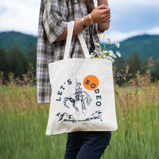 Let's Rodeo Tote - Natural